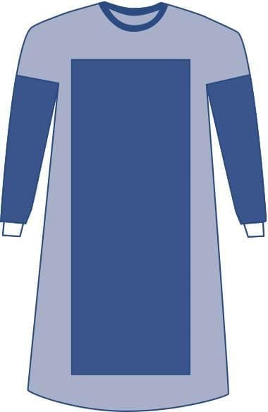 Medline Medline Sterile Poly-Reinforced Aurora Surgical Gown with Set-In Sleeves DYNJP2724