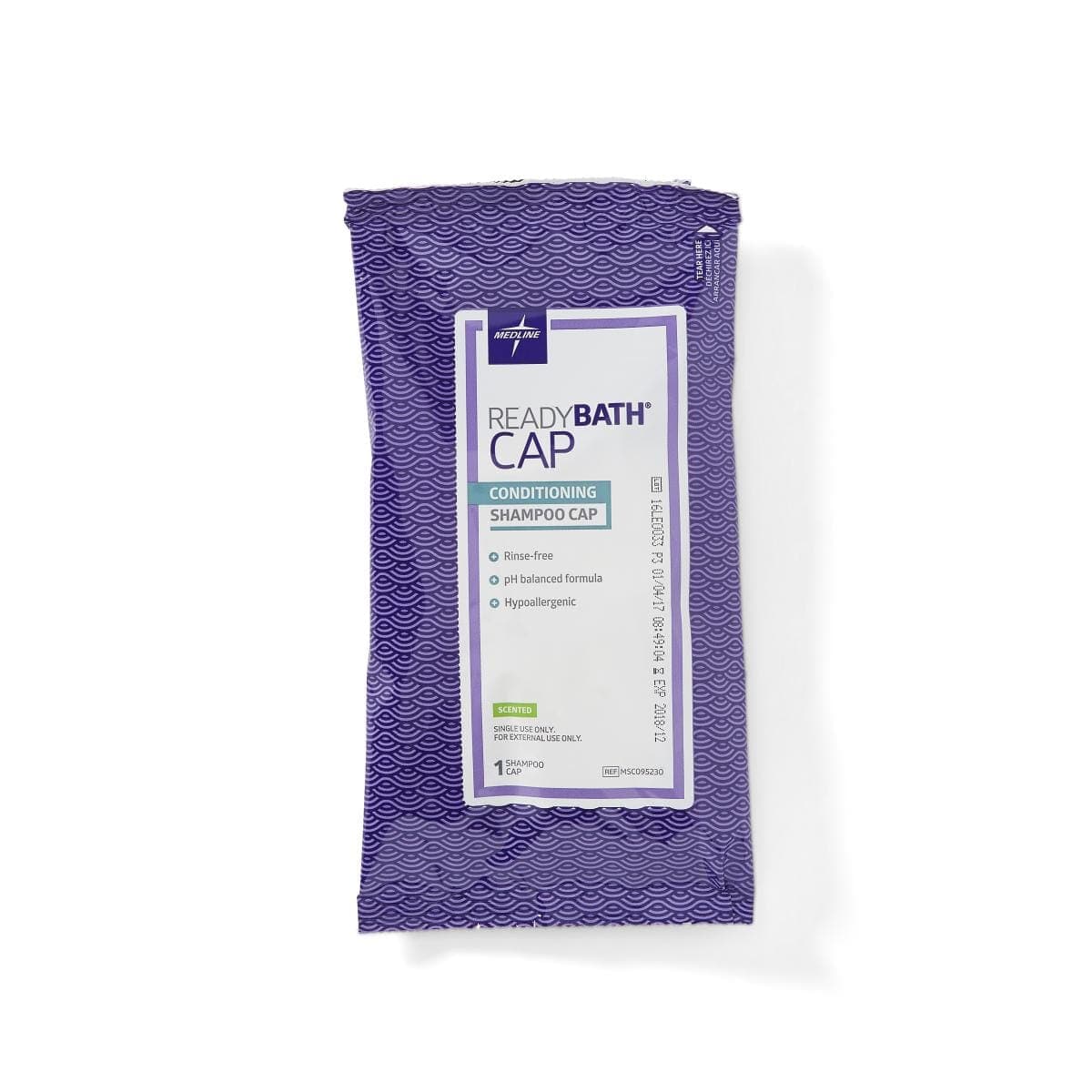 Medline Medline ReadyBath Rinse-Free Shampoo and Conditioning Caps MSC095230
