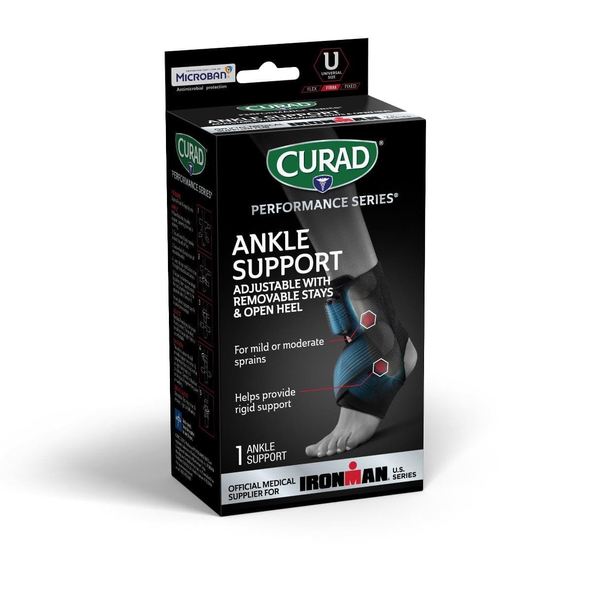 Medline Medline CURAD Performance Series IRONMAN Ankle Supports with Stays CURIM26800