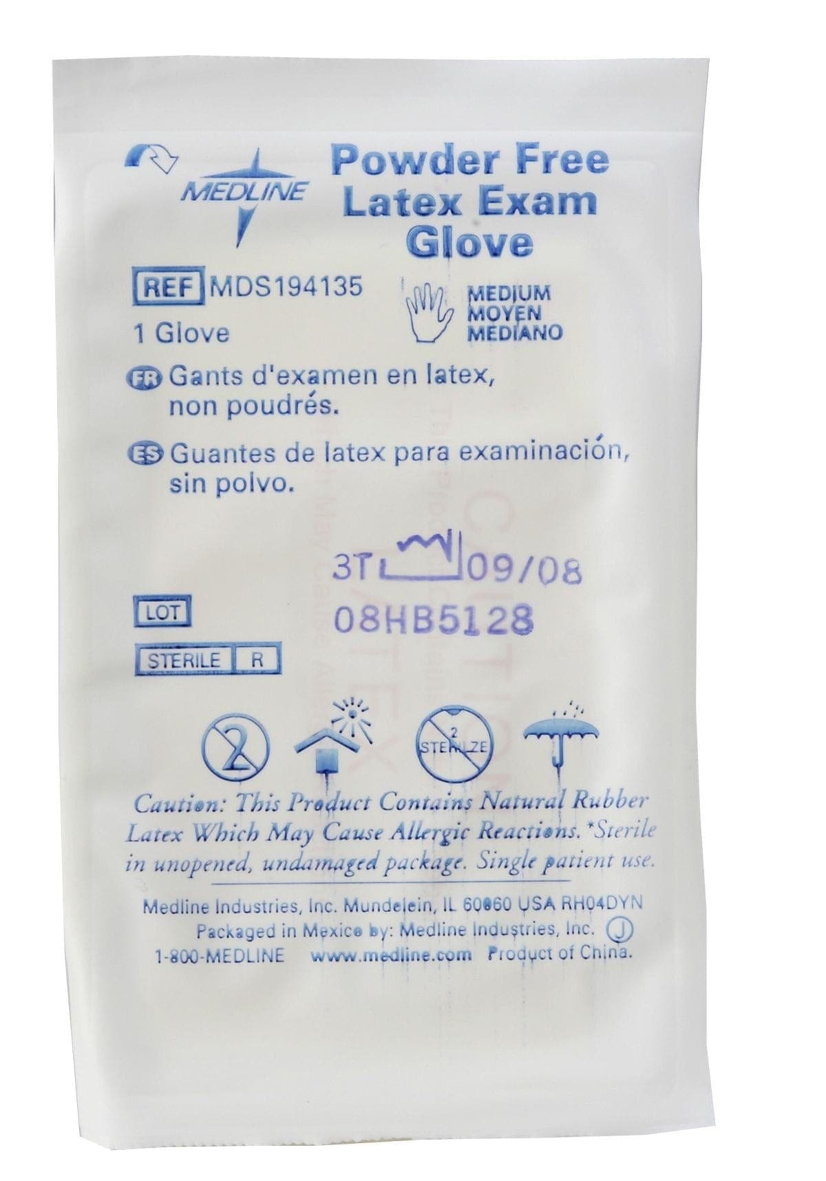 Medline Medline Sterile Powder-Free Latex Exam Gloves MDS194135