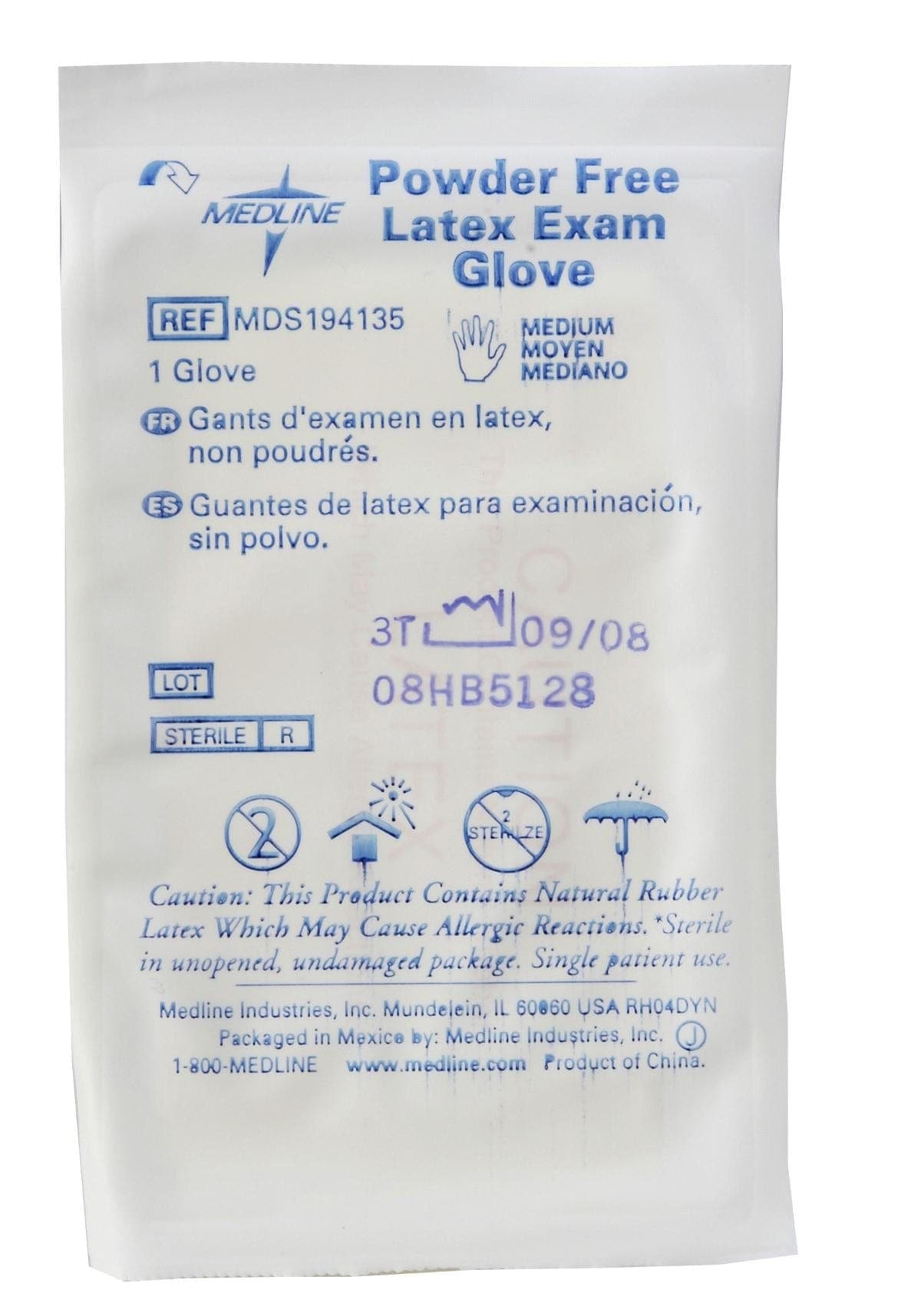 Medline Medline Sterile Powder-Free Latex Exam Gloves MDS194134