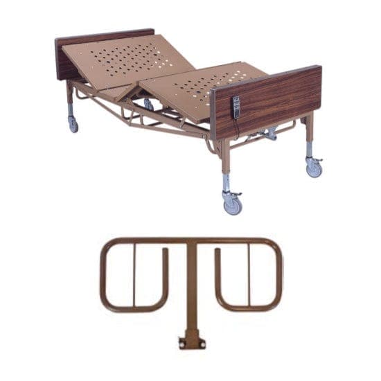 Compass Health Compass Health BARIATRIC BED, 42", HALF-RAILS PB42BARBED-HR