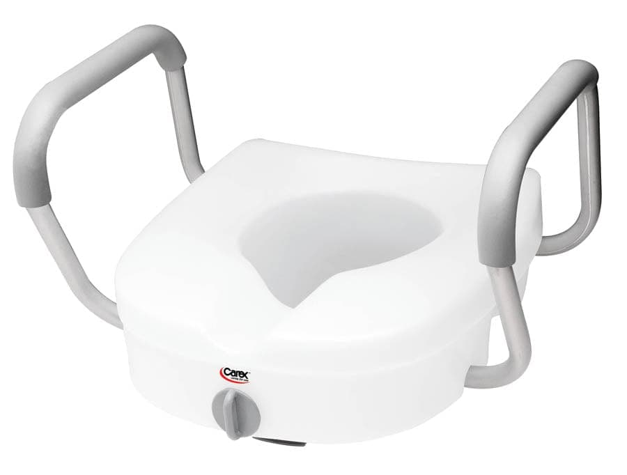 Compass Health Compass Health Carex E-Z Lock Raised Toilet Seat W/ Adjustable Armrests FGB30300 0000