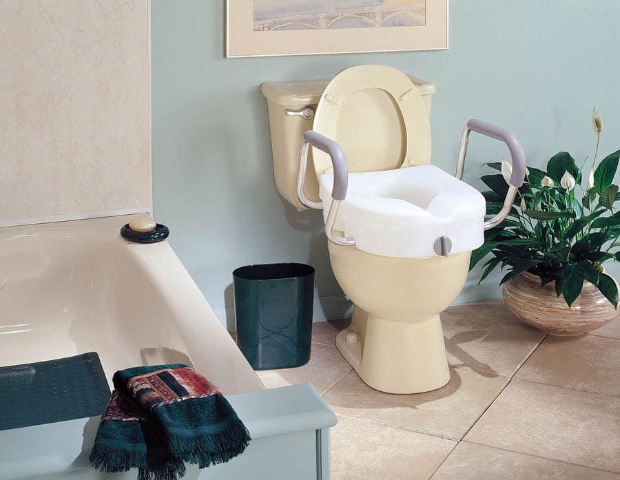 Compass Health Compass Health Carex E-Z Lock Raised Toilet Seat w/ Armrests FGB311C0 0000