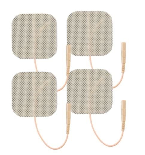 Compass Health Compass Health Economy Self-Adhesive Electrodes, 2" x 2" Tan Cloth in Poly Bag E1P2020TC2