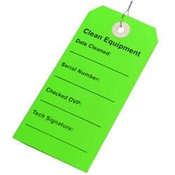 Compass Health Compass Health Equipment Tag, Clean (Green), 500/CS 90367