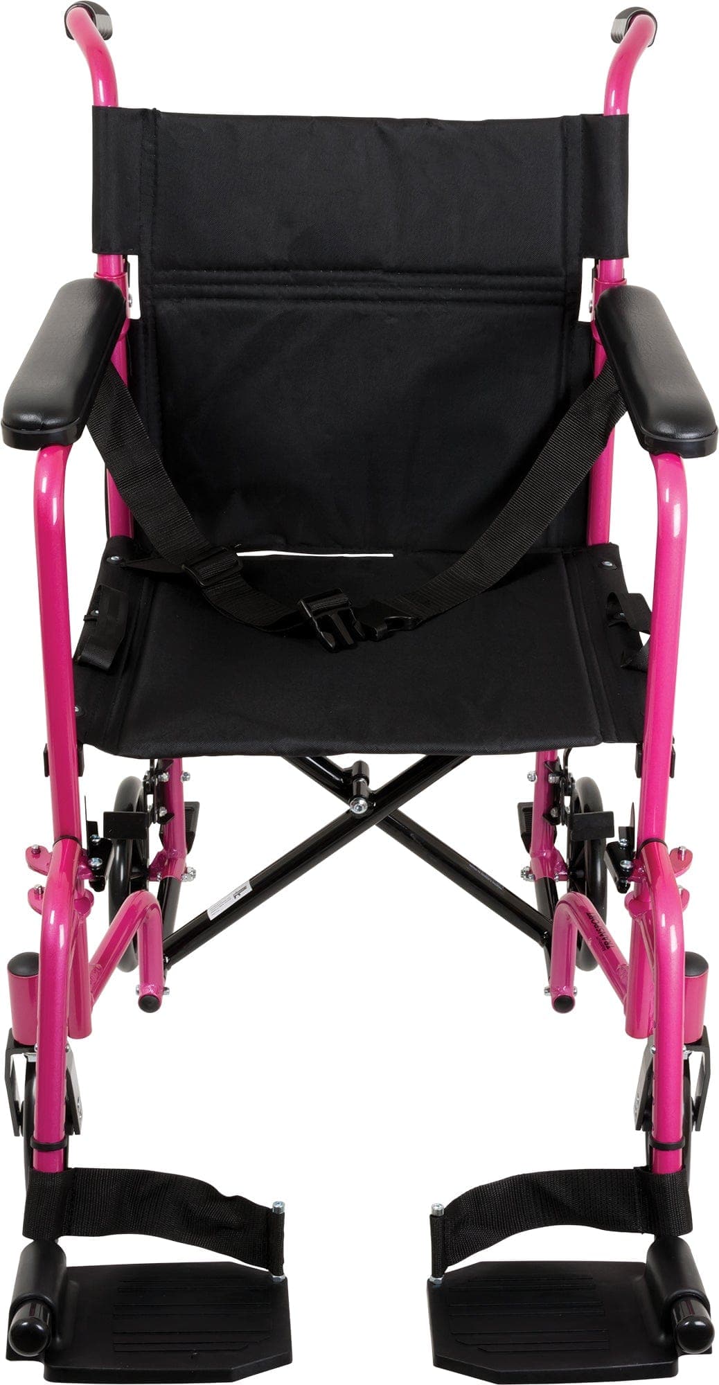 Compass Health Compass Health ProBasics Aluminum Transport Wheelchair, 19-inch, Pink TCA1916PK