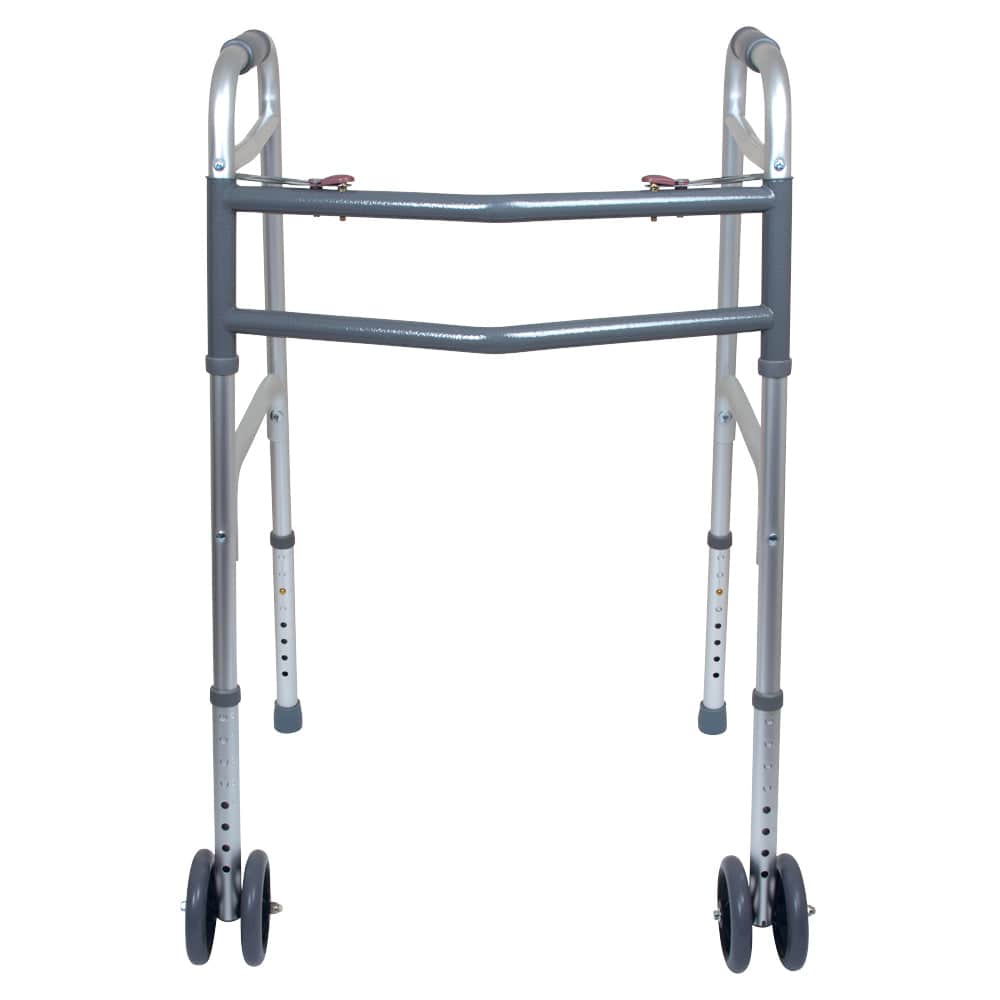 Compass Health Compass Health ProBasics Bariatric 2-Button Walker with 5-inch Wheels WKABW2B