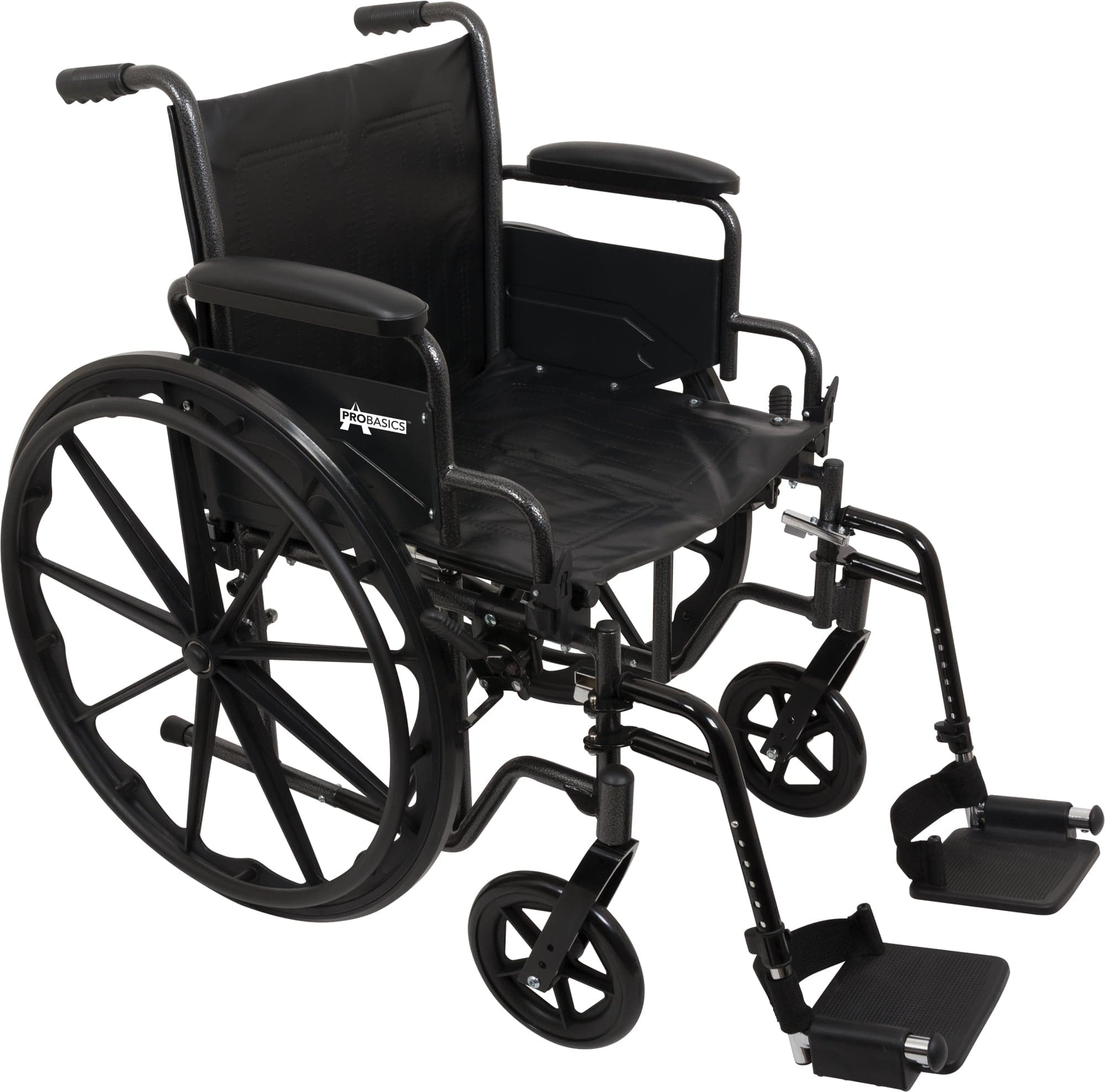 Compass Health Compass Health ProBasics K2 Wheelchair with 16" x 16" Seat and Swing-Away Footrests WC21616DS