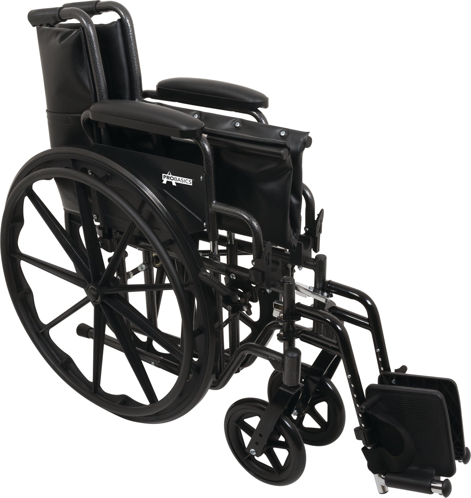 Compass Health Compass Health ProBasics K2 Wheelchair with 18" x 16" Seat and Swing-Away Footrests WC21816DS