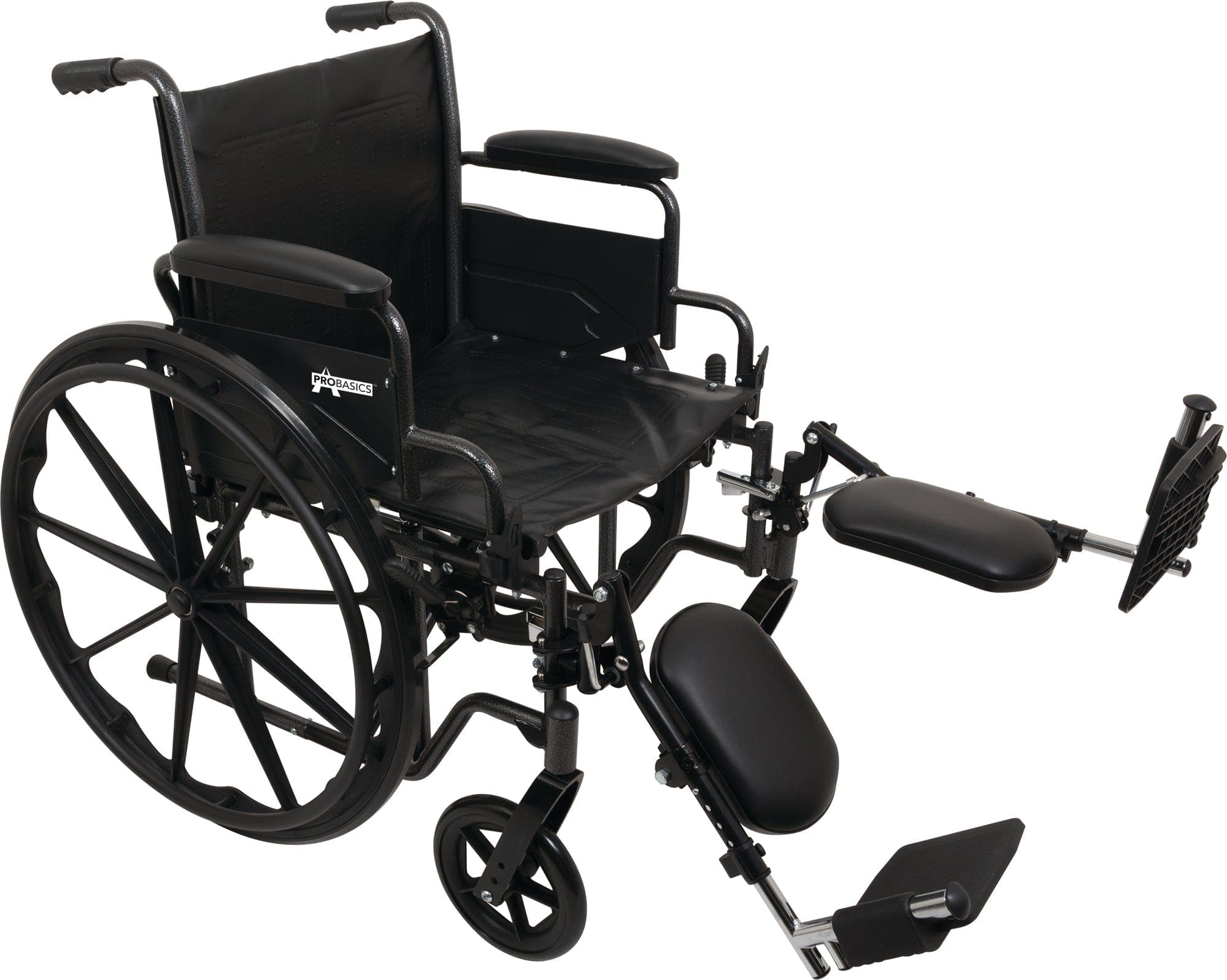 Compass Health Compass Health ProBasics K2 Wheelchair with 20" x 16" Seat and Elevating Legrests WC22016DE