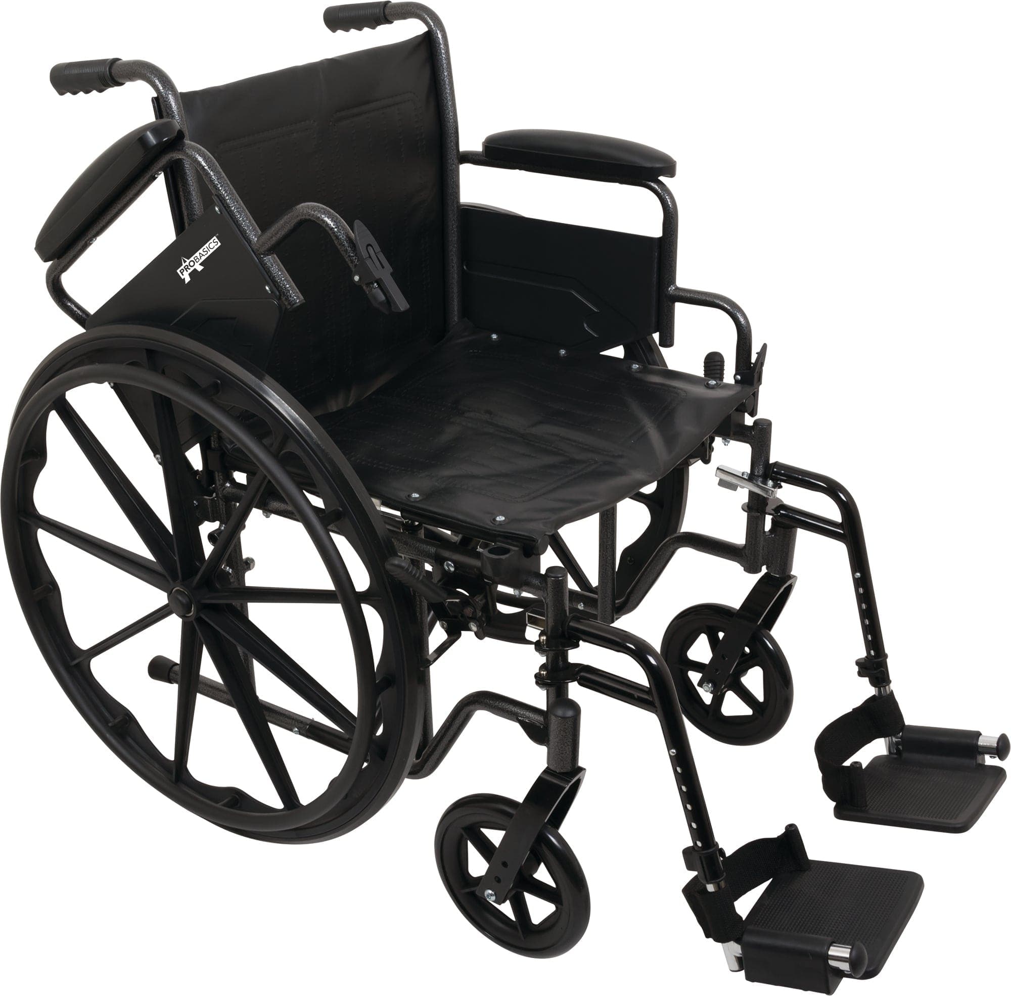 Compass Health Compass Health ProBasics K2 Wheelchair with 20" x 16" Seat and Elevating Legrests WC22016DE
