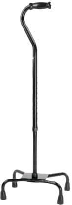 Compass Health Compass Health ProBasics Quad Cane, Large Base (Black), CNQLB