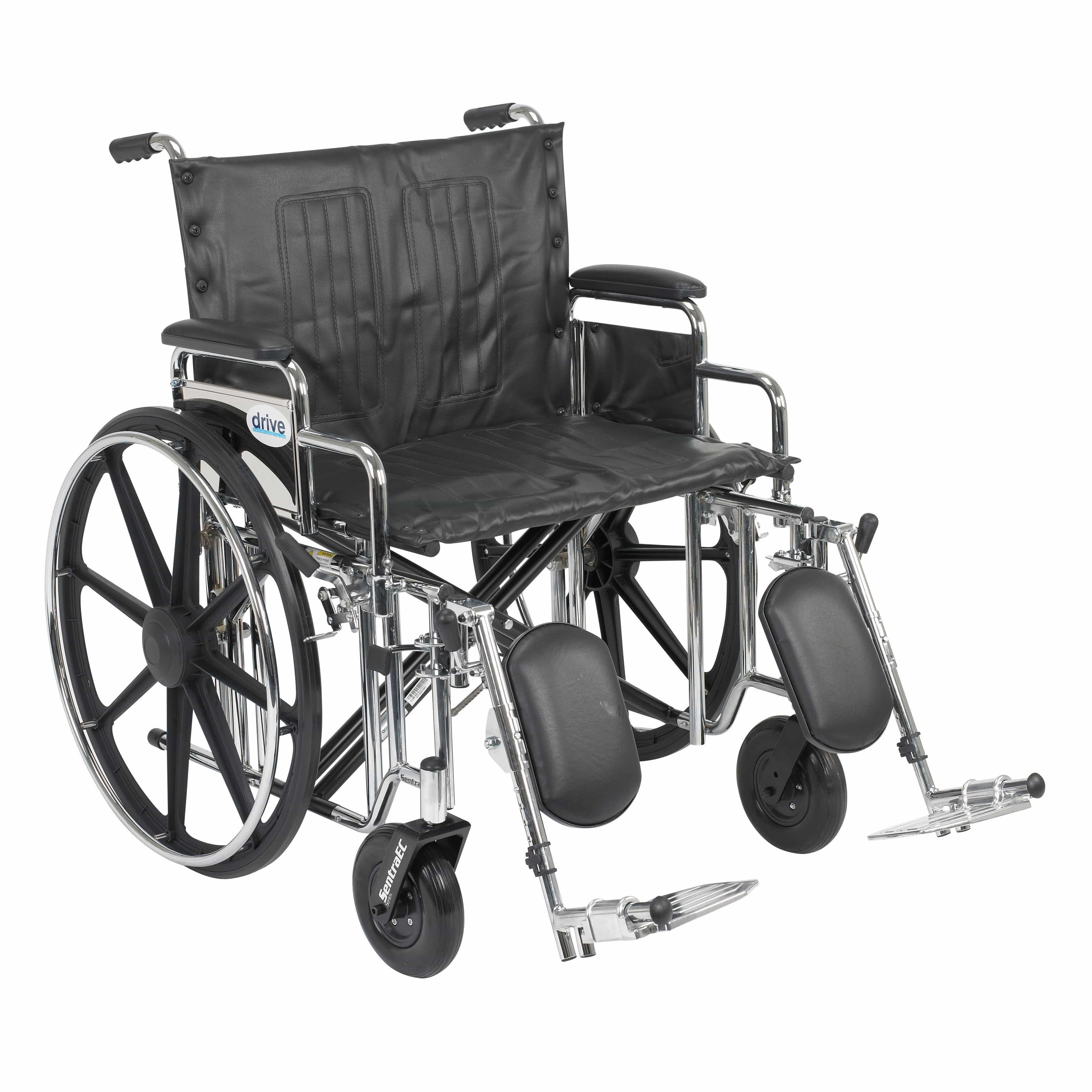 Drive Medical Drive Medical Sentra Extra Heavy Duty Wheelchair STD24DDA-ELR