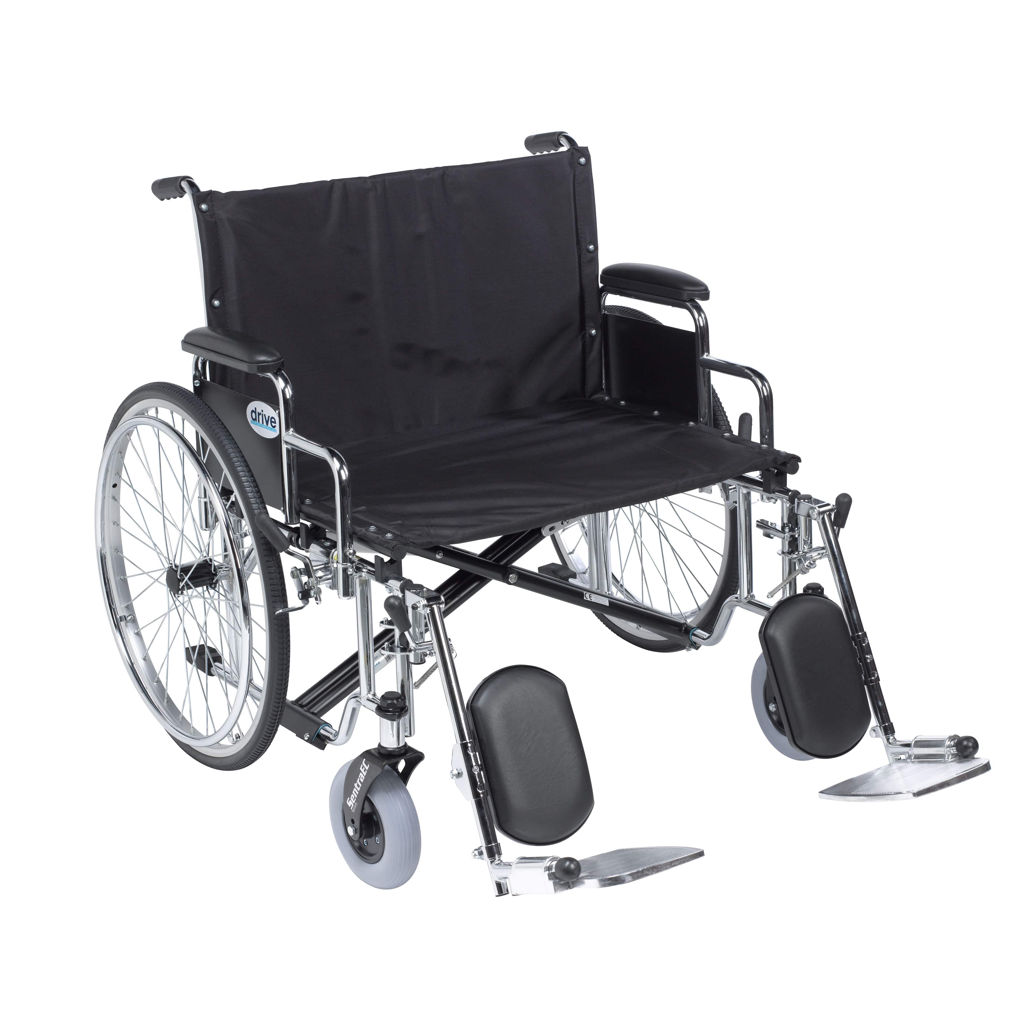 Drive Medical Drive Medical Sentra EC Heavy Duty Extra Wide Wheelchair STD26ECDDA-ELR