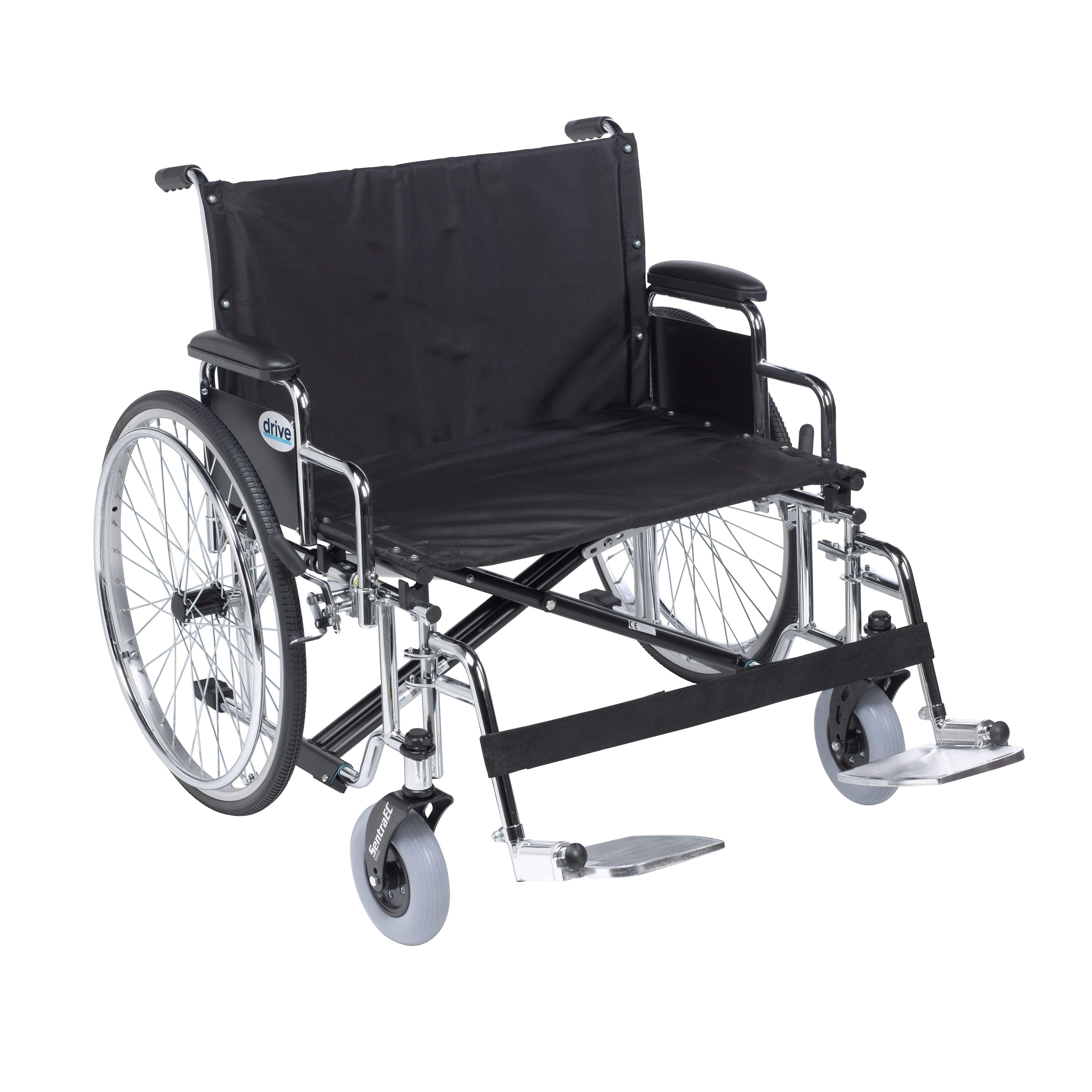 Drive Medical Drive Medical Sentra EC Heavy Duty Extra Wide Wheelchair STD26ECDDA-SF