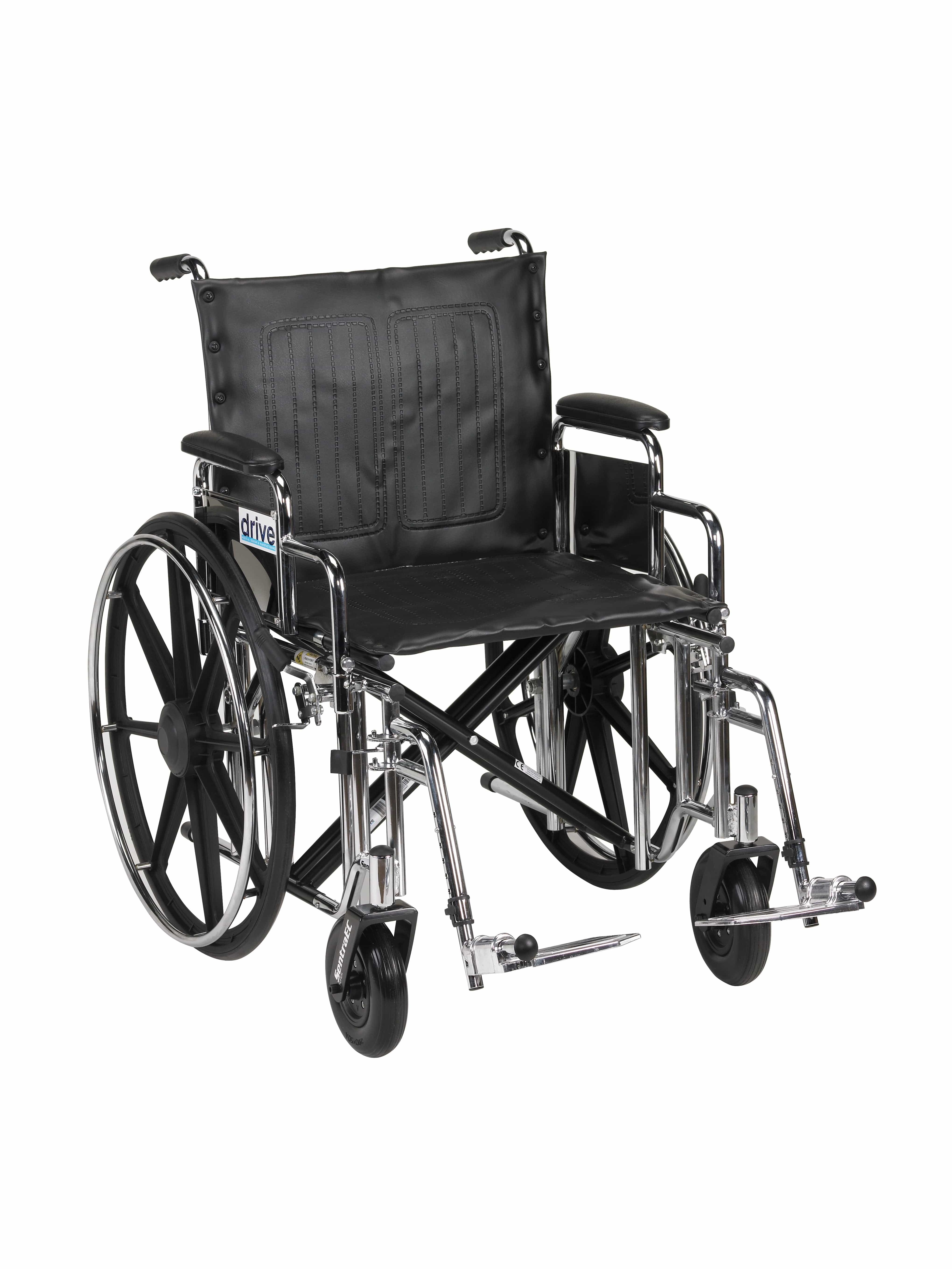 Drive Medical Drive Medical Sentra Extra Heavy Duty Wheelchair STD20DDA-SF