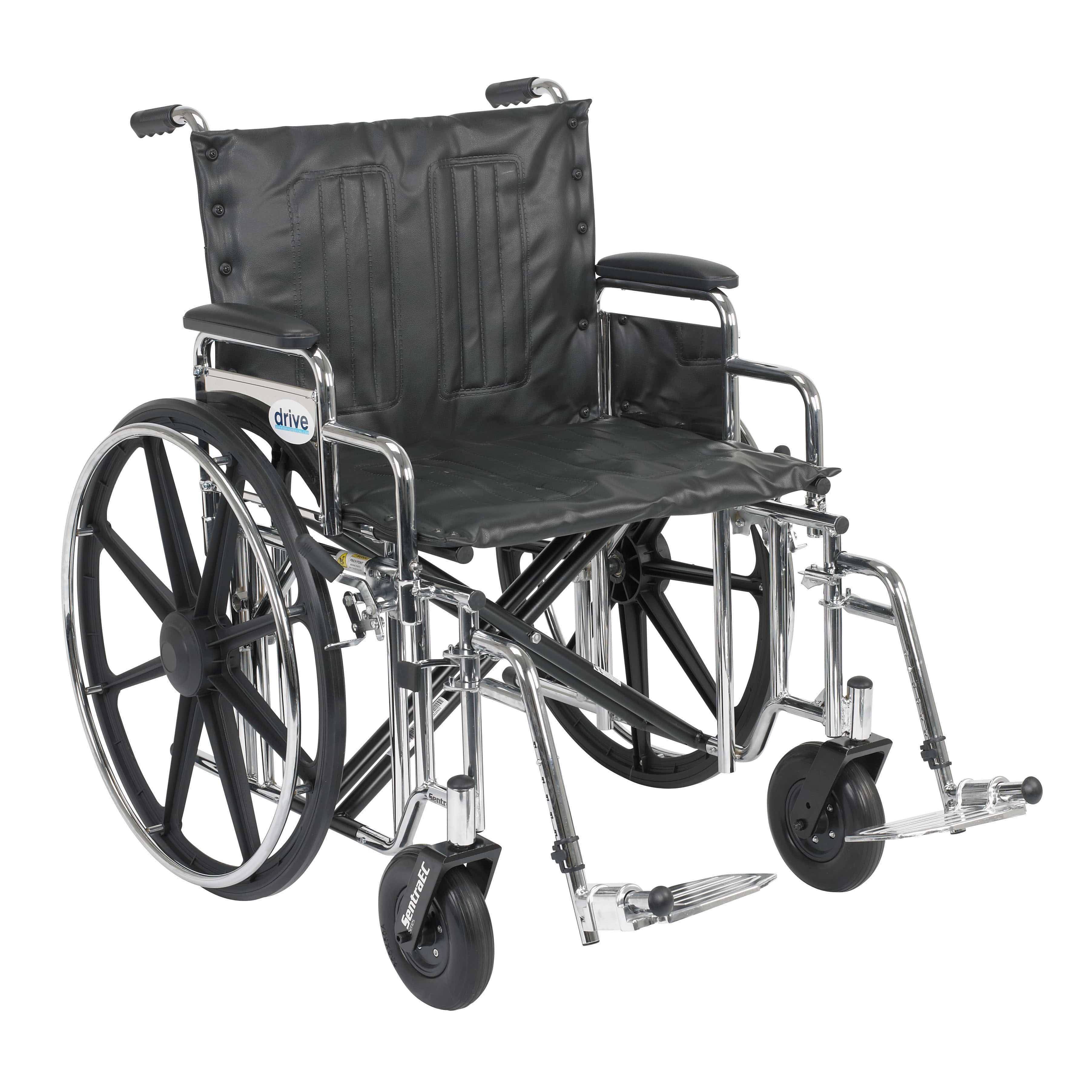 Drive Medical Drive Medical Sentra Extra Heavy Duty Wheelchair STD22DDA-SF