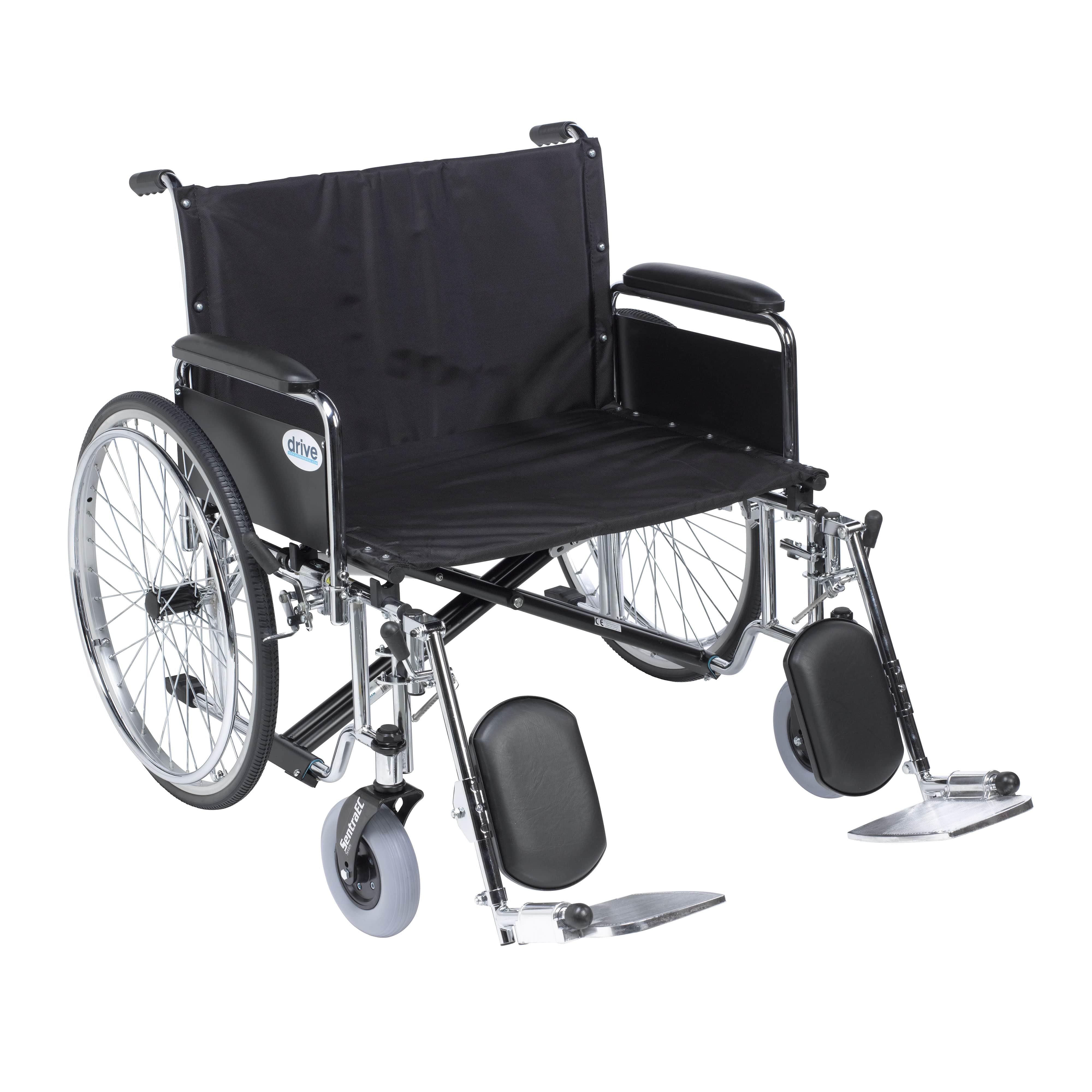 Drive Medical Drive Medical Sentra EC Heavy Duty Extra Wide Wheelchair STD26ECDFA-ELR