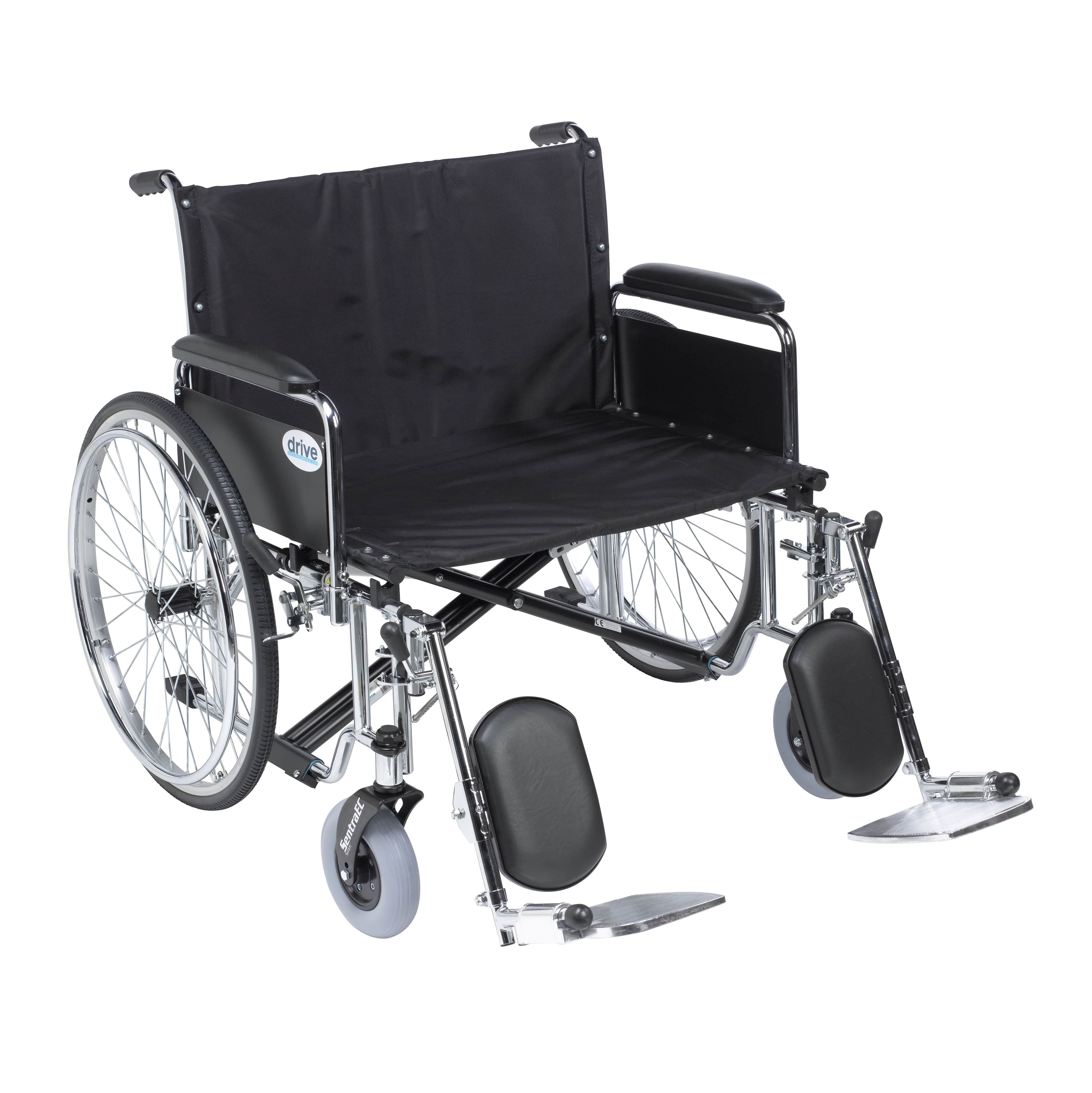 Drive Medical Drive Medical Sentra EC Heavy Duty Extra Wide Wheelchair STD30ECDFA-ELR