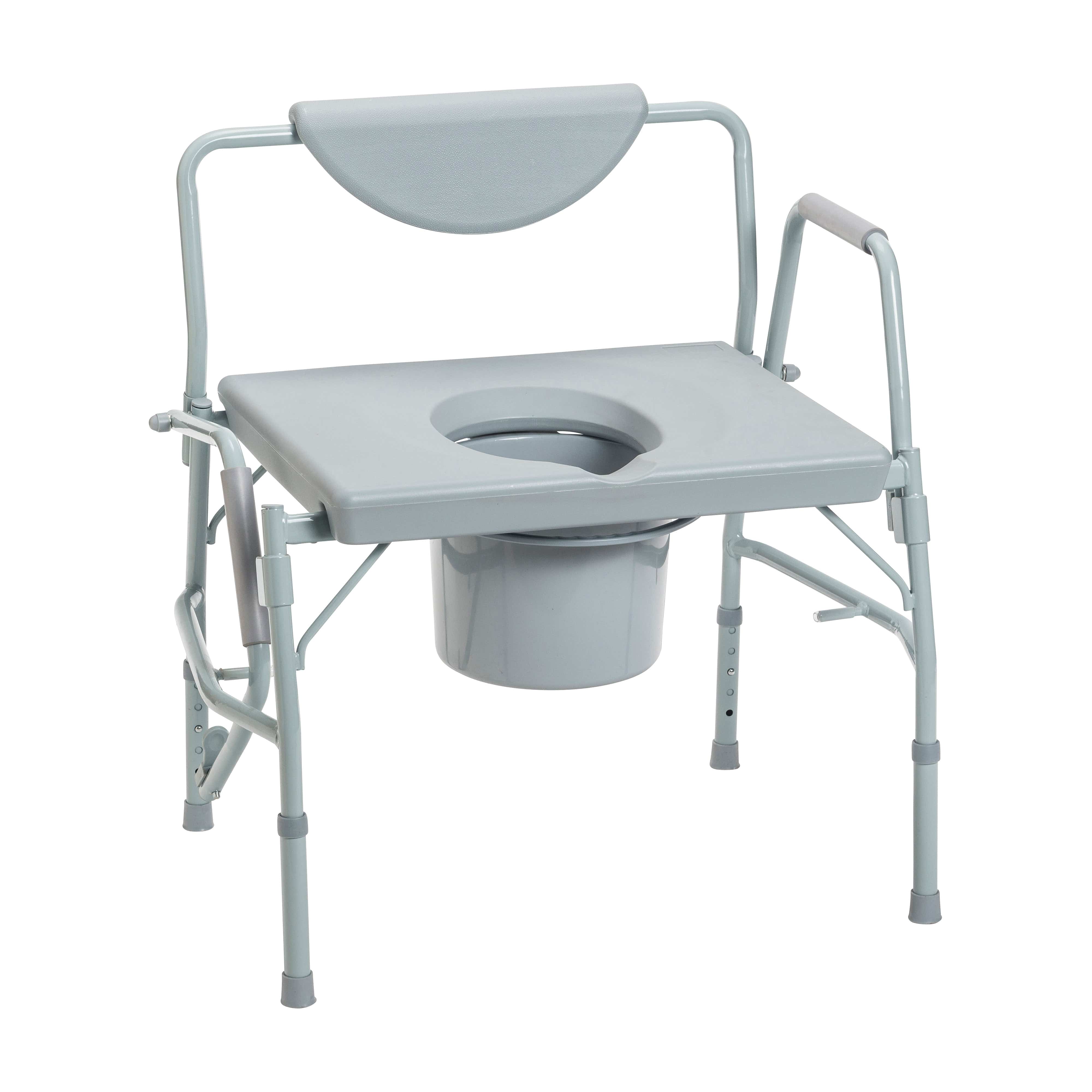 Drive Medical Drive Medical Bariatric Drop Arm Bedside Commode Chair 11135-1