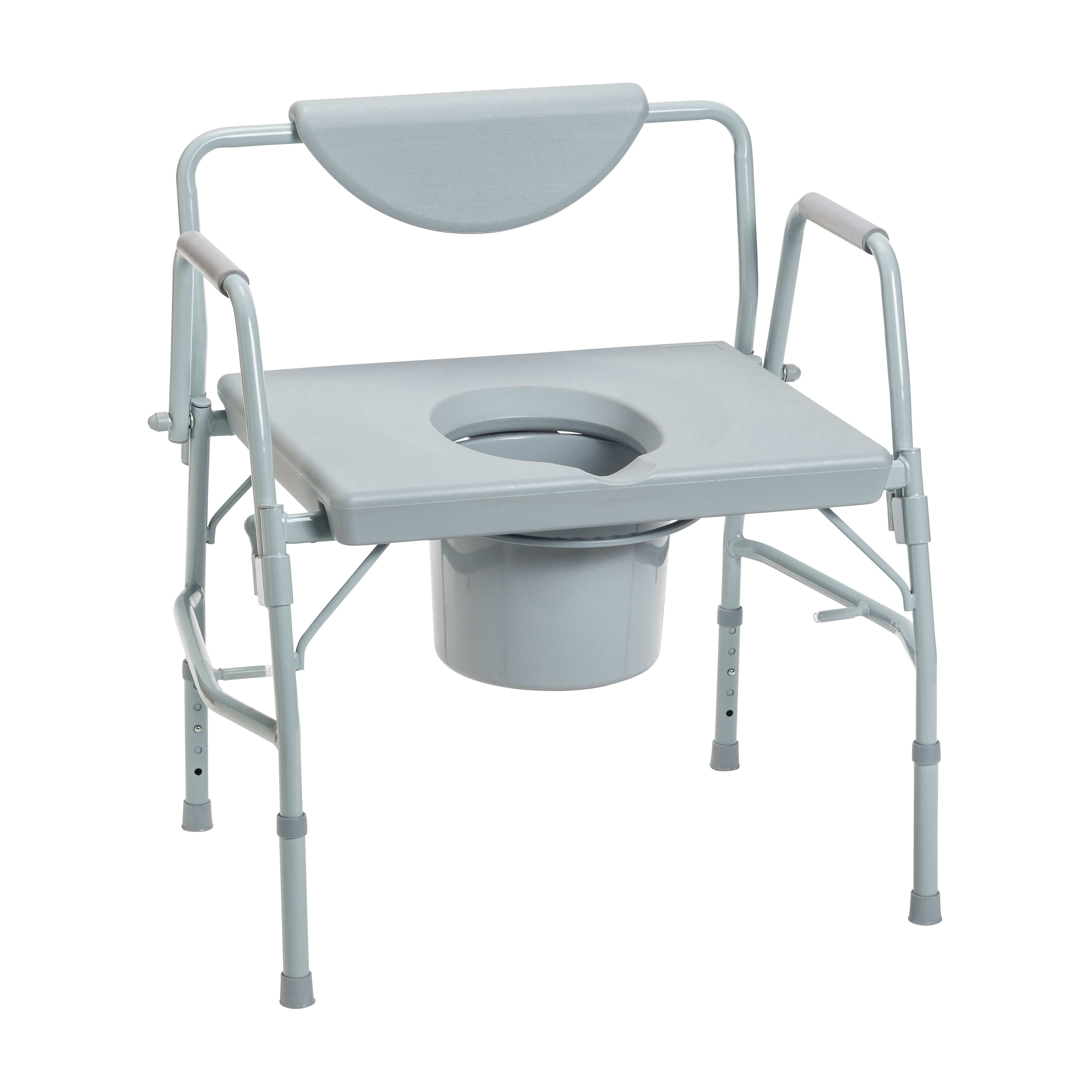 Drive Medical Drive Medical Bariatric Drop Arm Bedside Commode Chair 11135-1