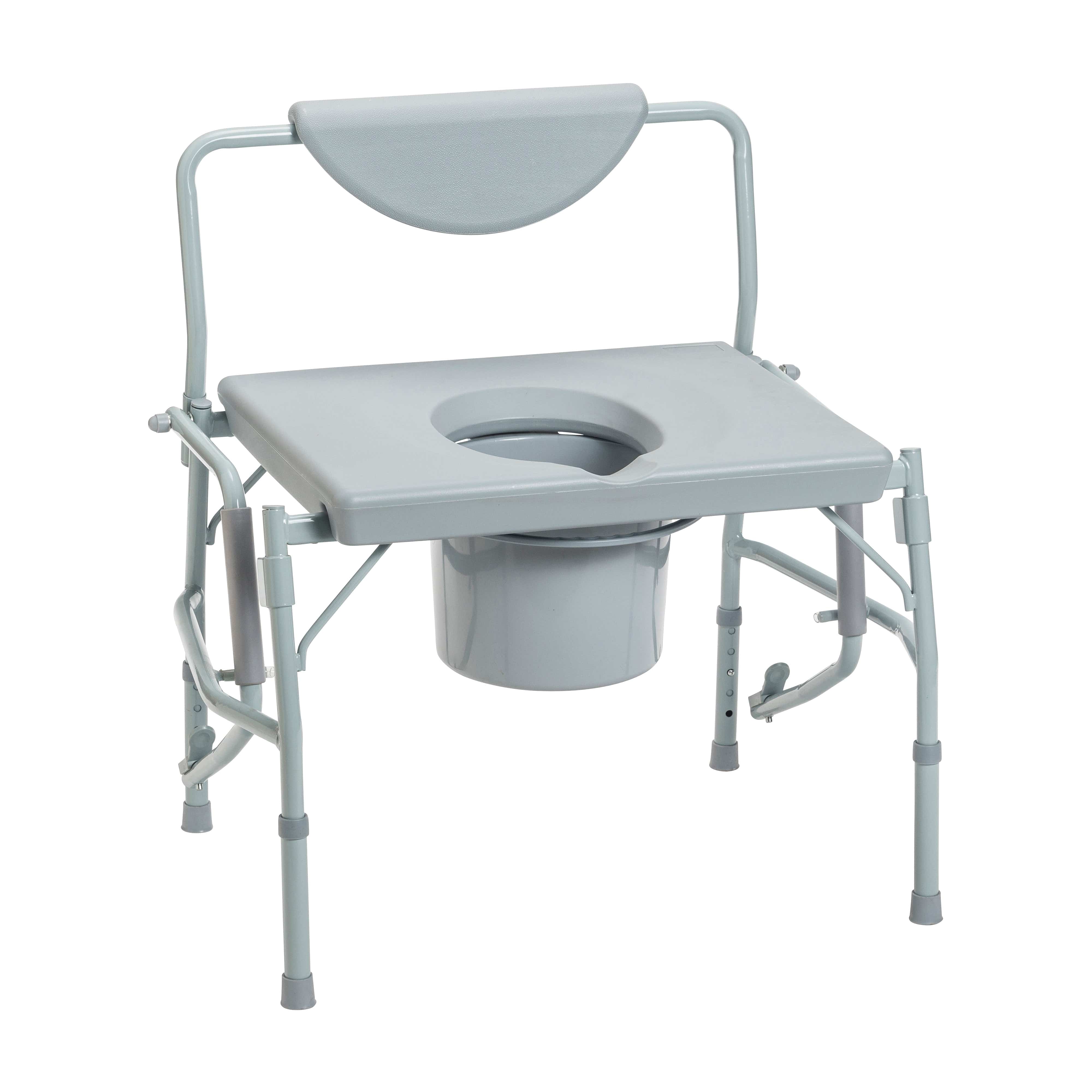 Drive Medical Drive Medical Bariatric Drop Arm Bedside Commode Chair 11135-1