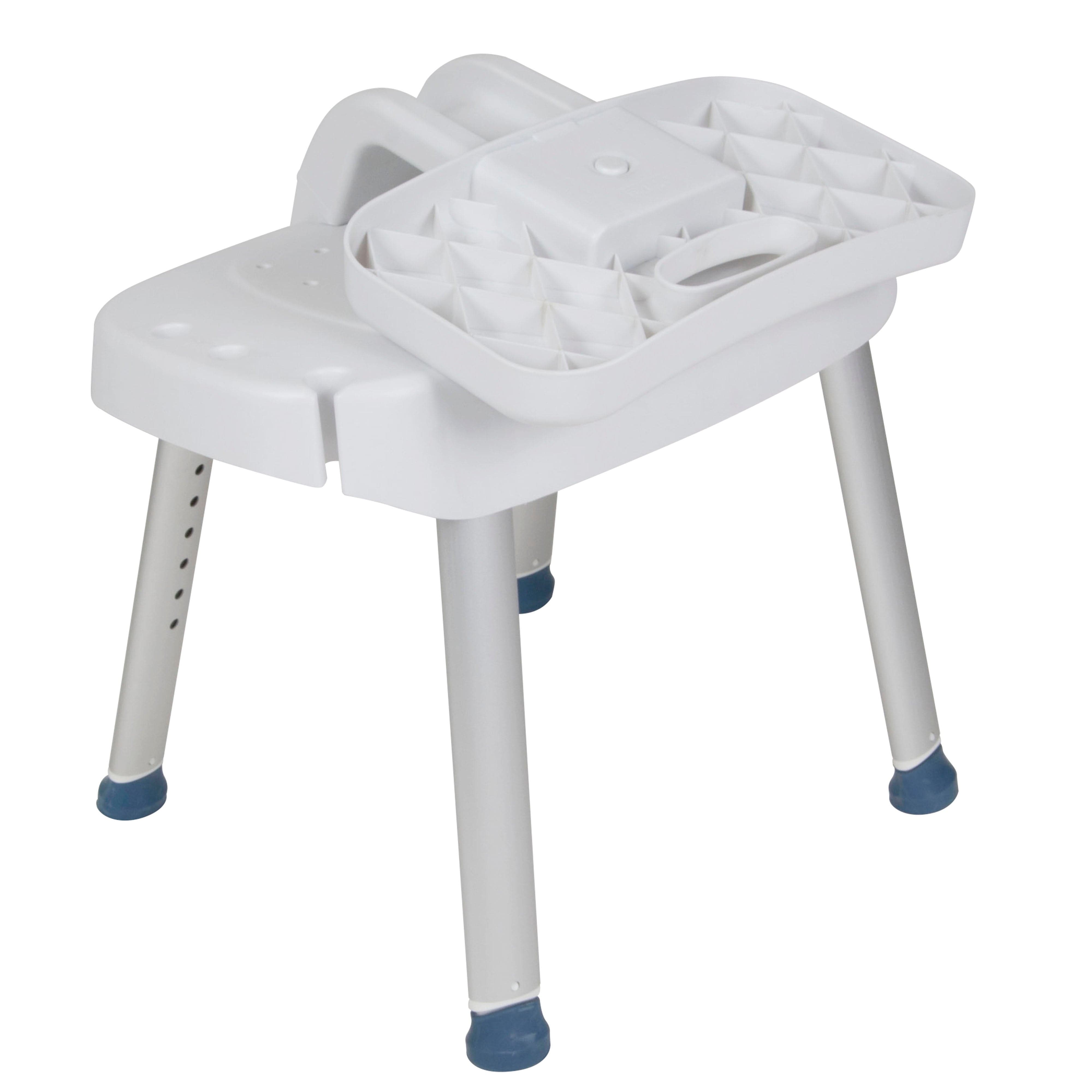 Drive Medical Drive Medical Bathroom Safety Shower Chair with Folding Back rtl12606
