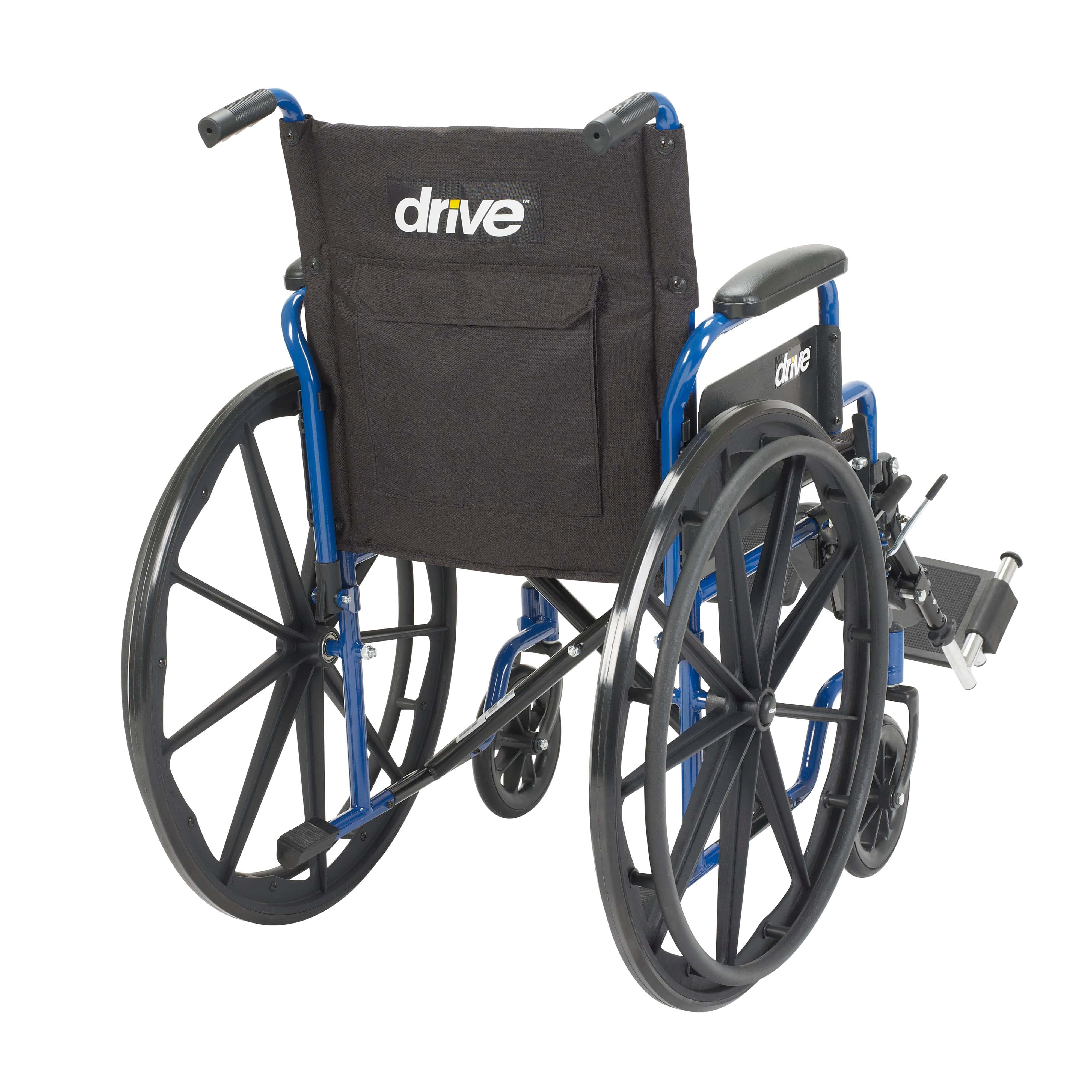 Drive Medical Drive Medical Blue Streak Wheelchair with Flip Back Desk Arms