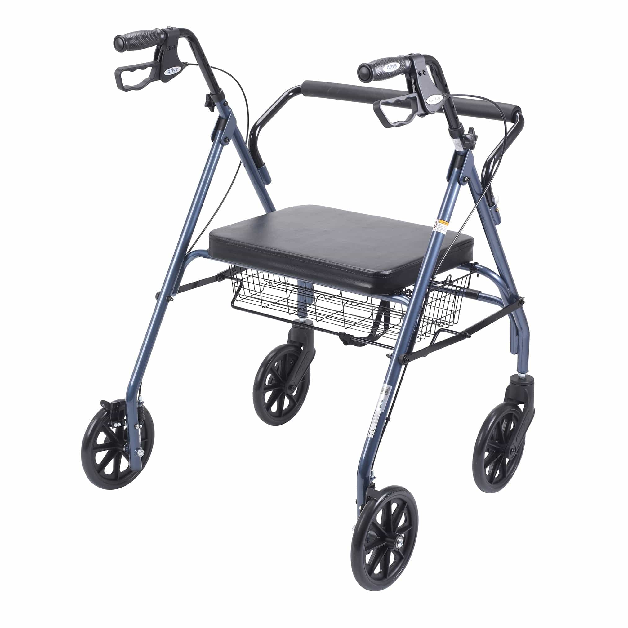 Drive Medical Drive Medical Heavy Duty Bariatric Rollator Rolling Walker with Large Padded Seat