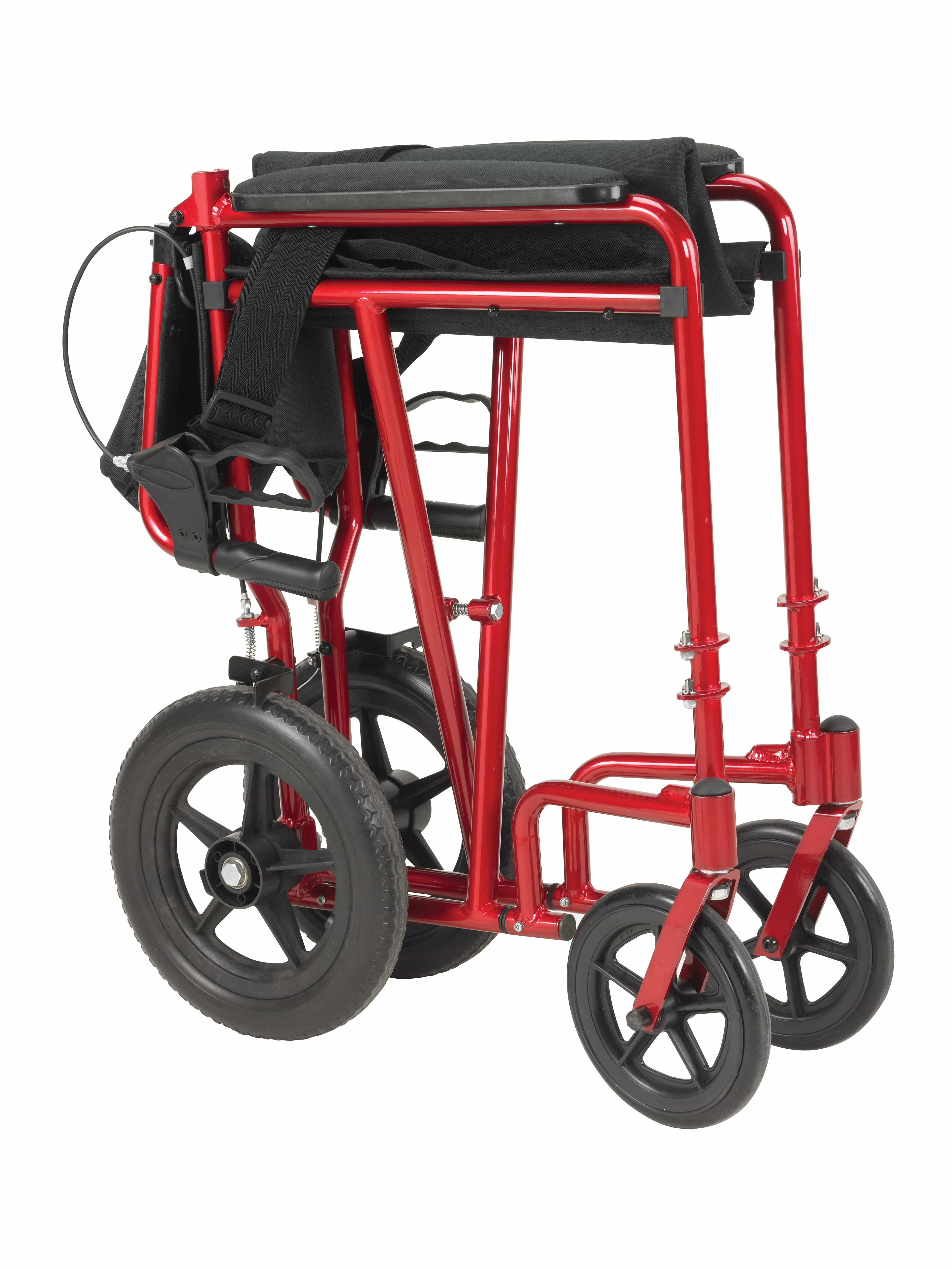 Drive Medical Drive Medical Lightweight Expedition Transport Wheelchair with Hand Brakes