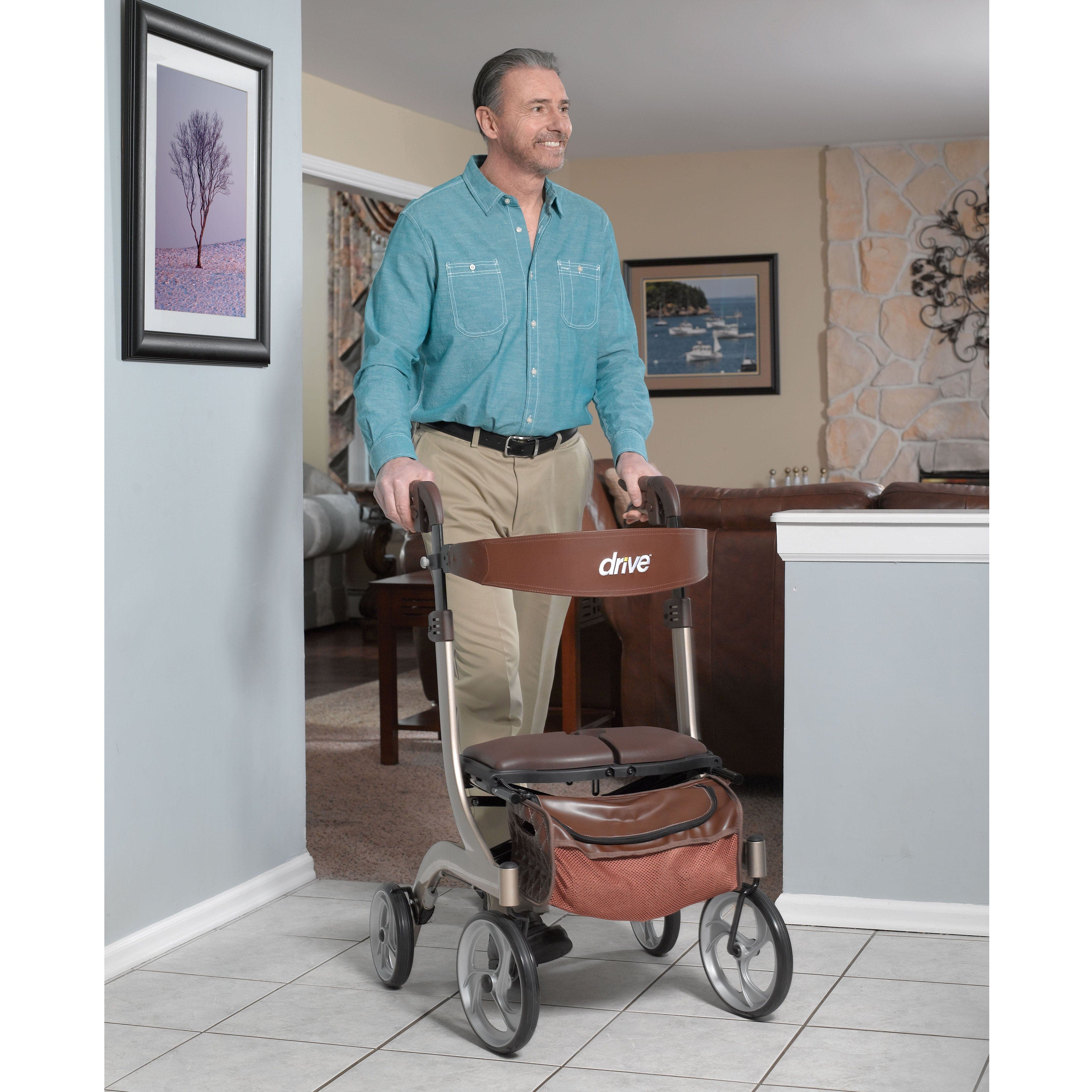 Drive Medical Drive Medical Nitro DLX Euro Style Rollator Rolling Walker