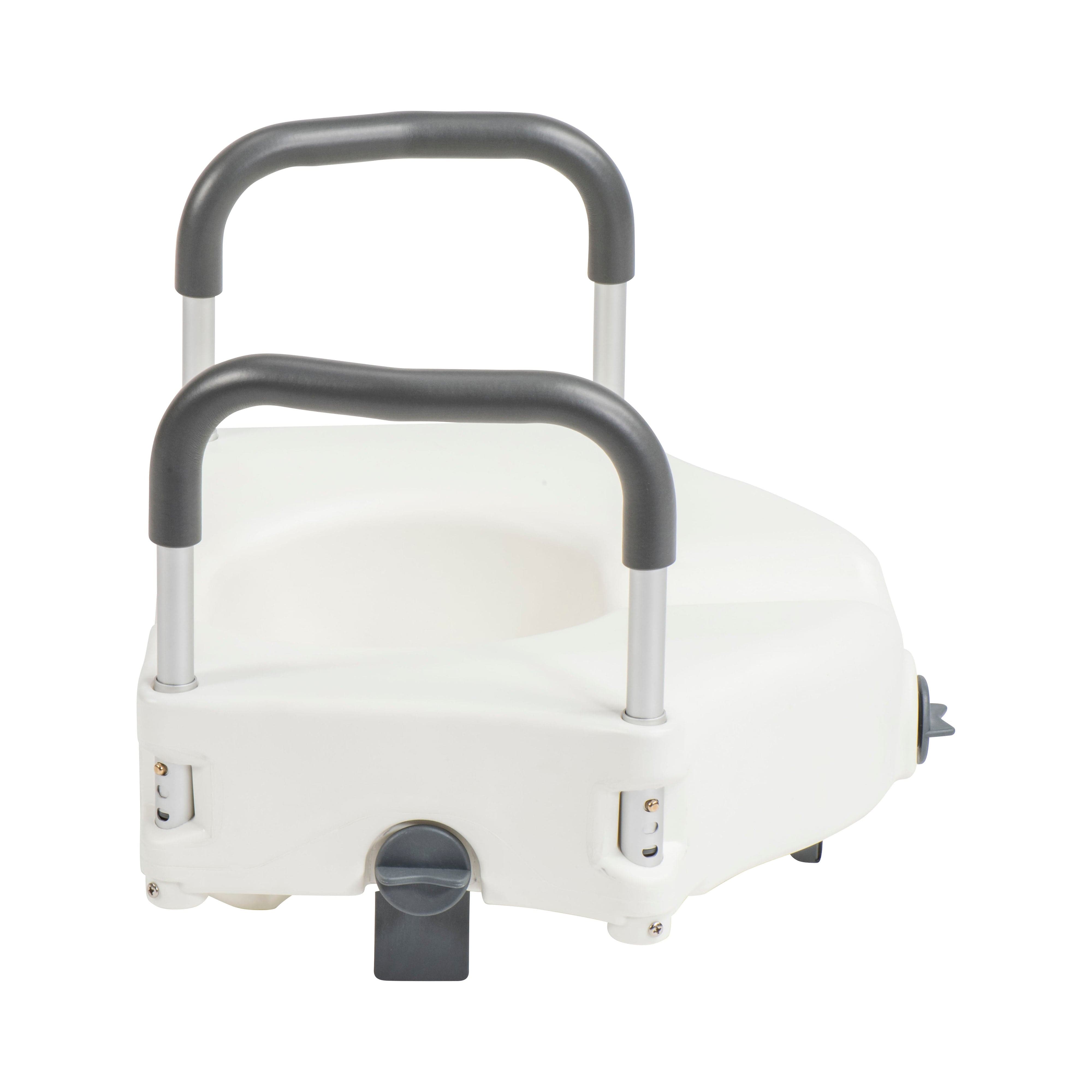 Drive Medical Drive Medical PreserveTech Secure Lock Raised Toilet Seat, 5" Height rtl12c003-wh