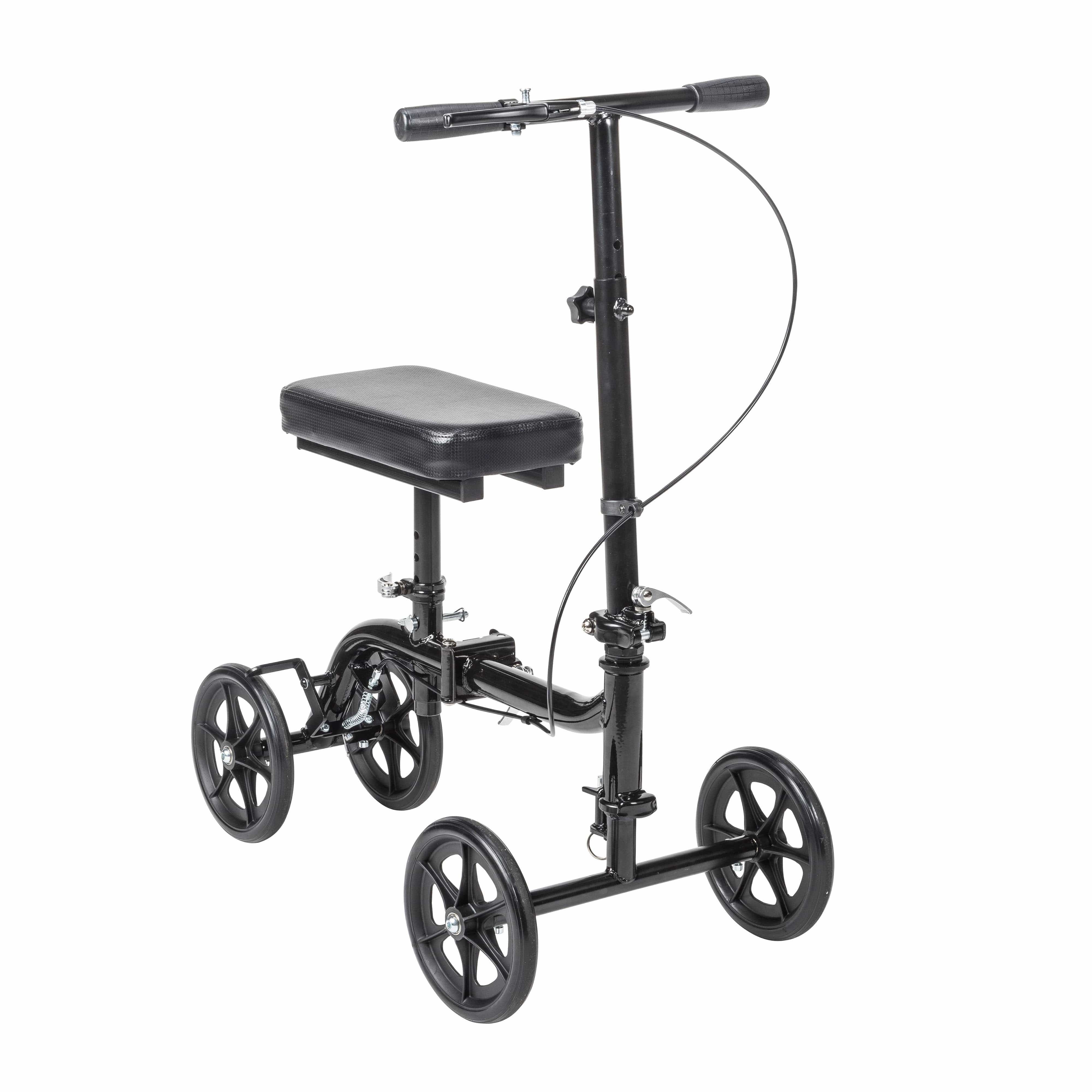 Drive Medical Drive Medical Steerable Folding Knee Walker Knee Scooter, Alternative to Crutches rtl799