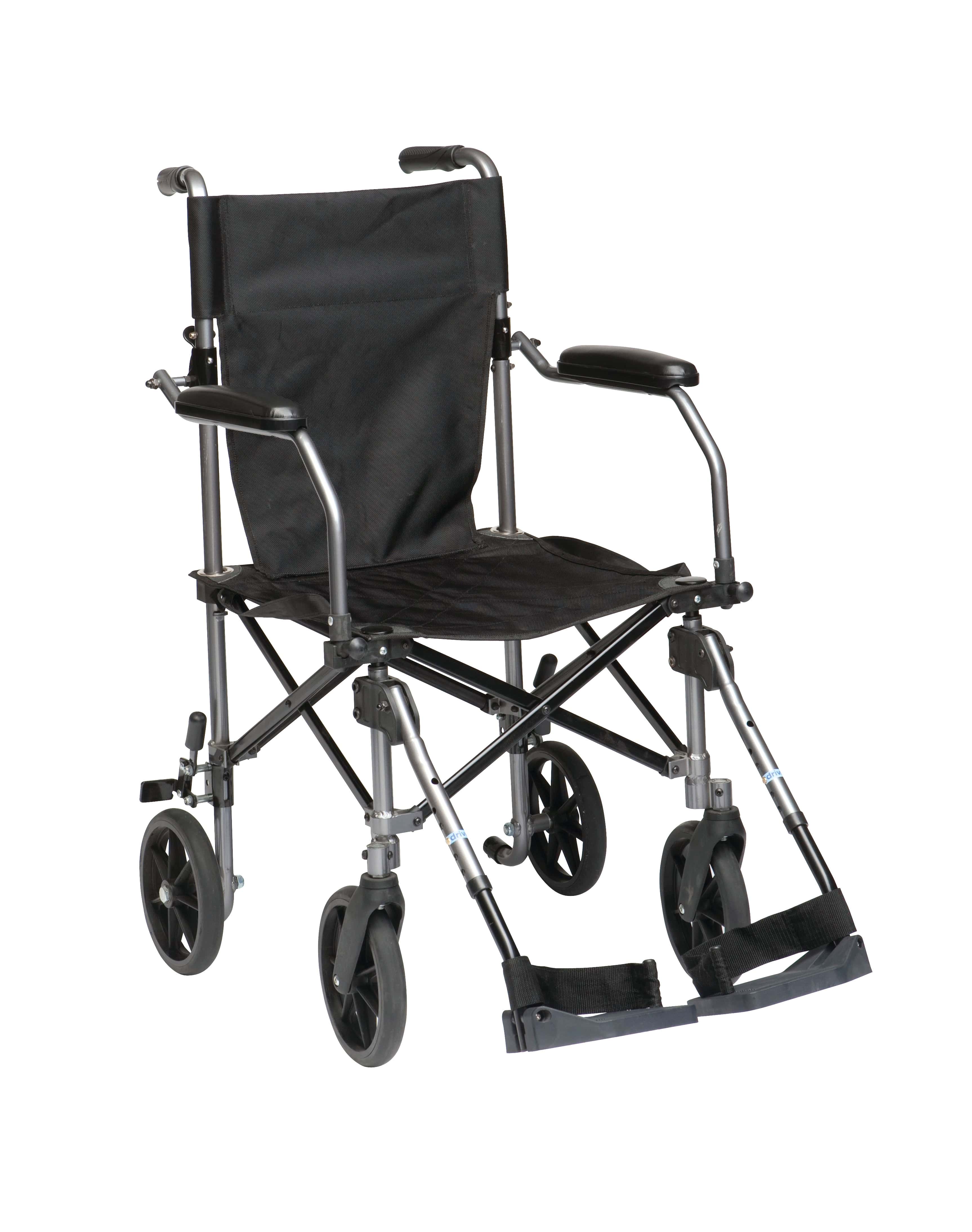 Drive Medical Drive Medical Travelite Transport Wheelchair Chair in a Bag tc005gy