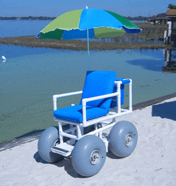 Healthline Healthline Beach Wheelchair (large tires) beach-wheelchair-large-tires