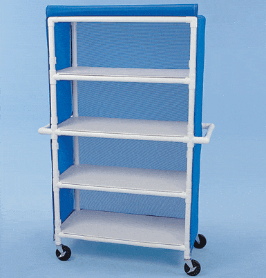 Healthline Healthline Four Shelf Cart, 42″ x 20″ Shelves four-shelf-cart-42-x-20-shelves