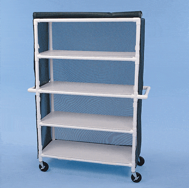 Healthline Healthline Four Shelf Cart, 48″ x 20″ Shelves four-shelf-cart-48-x-20-shelves