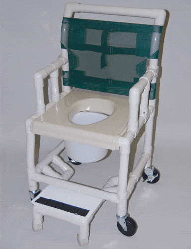 Healthline Healthline Shower chair deluxe drop arm vacuum seat footrest with wheels shower-chair-deluxe-drop-arm-vacuum-seat-footrest-with-wheels