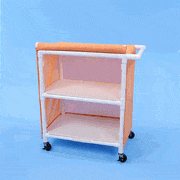 Healthline Healthline Two Shelf Cart, 32″ x 20″ Shelves [LC322W3] two-shelf-cart-32-x-20-shelves-lc322w3