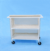 Healthline Healthline Two Shelf Cart, 42″ x 20″ Shelves two-shelf-cart-42-x-20-shelves