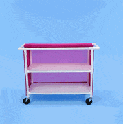 Healthline Healthline Two Shelf Cart, 48″ x 20″ Shelves two-shelf-cart-48-x-20-shelves