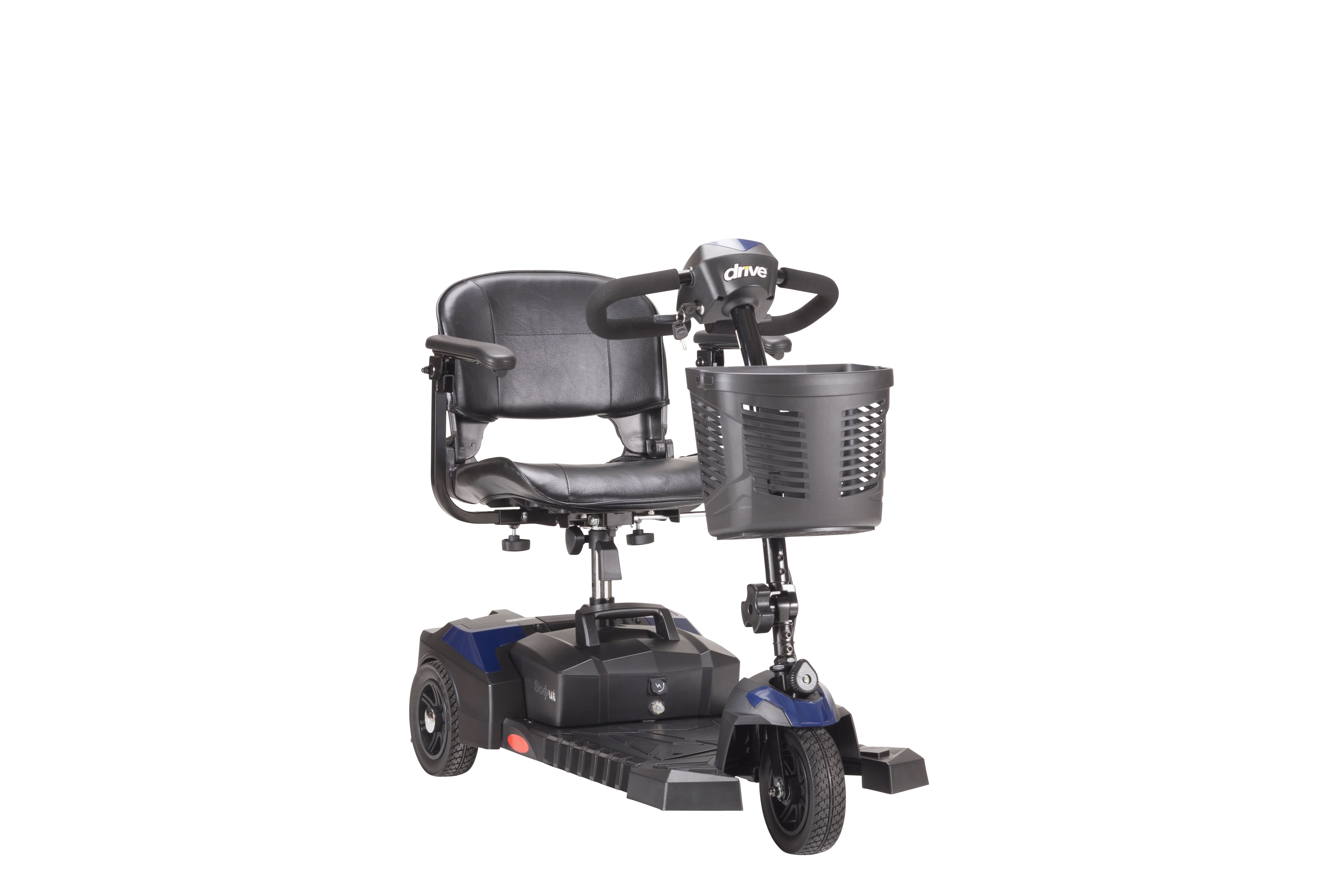 Drive Medical Scout Compact Travel Power Scooter, 3 Wheel