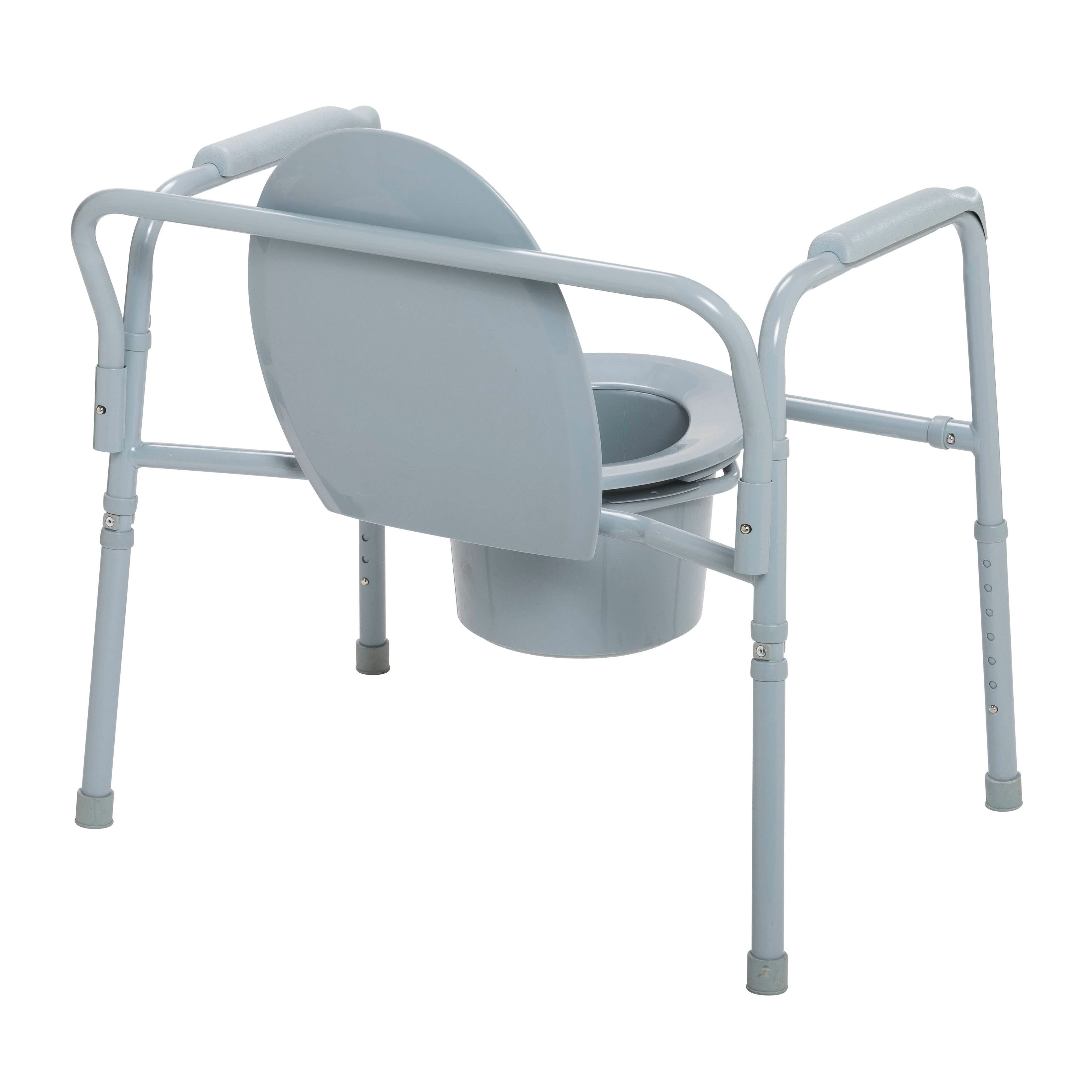 Drive Medical Heavy Duty Bariatric Folding Bedside Commode Seat