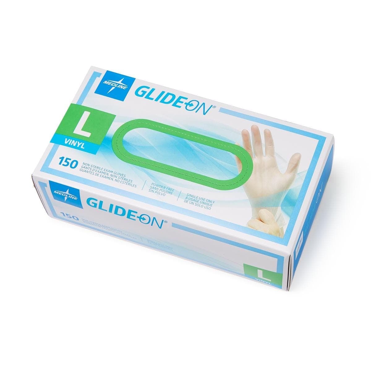 Medline Medline Glide-On Powder-Free Vinyl Exam Gloves GLIDE513H