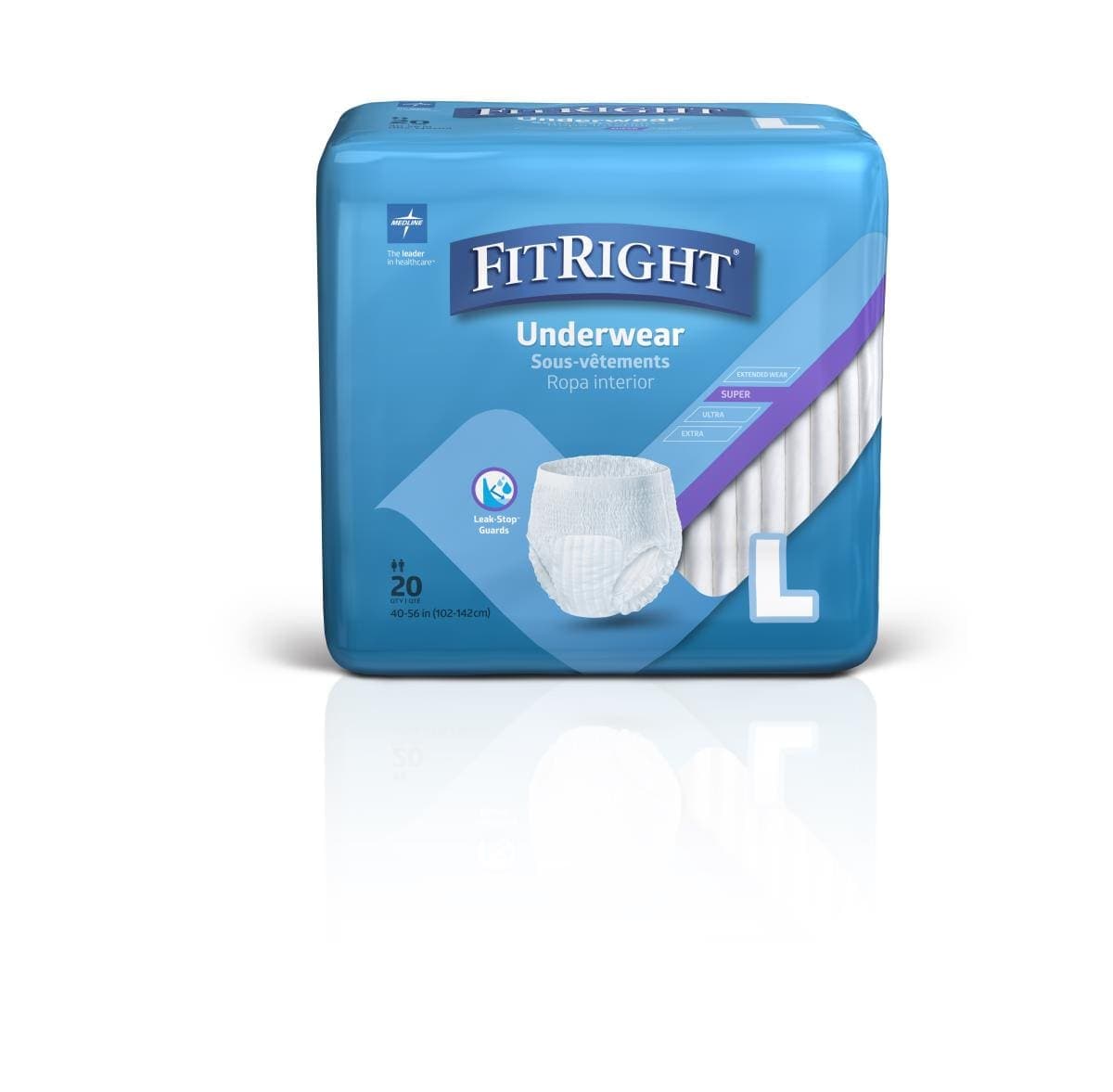 Medline Medline FitRight Super Adult Incontinence Underwear FIT33505A