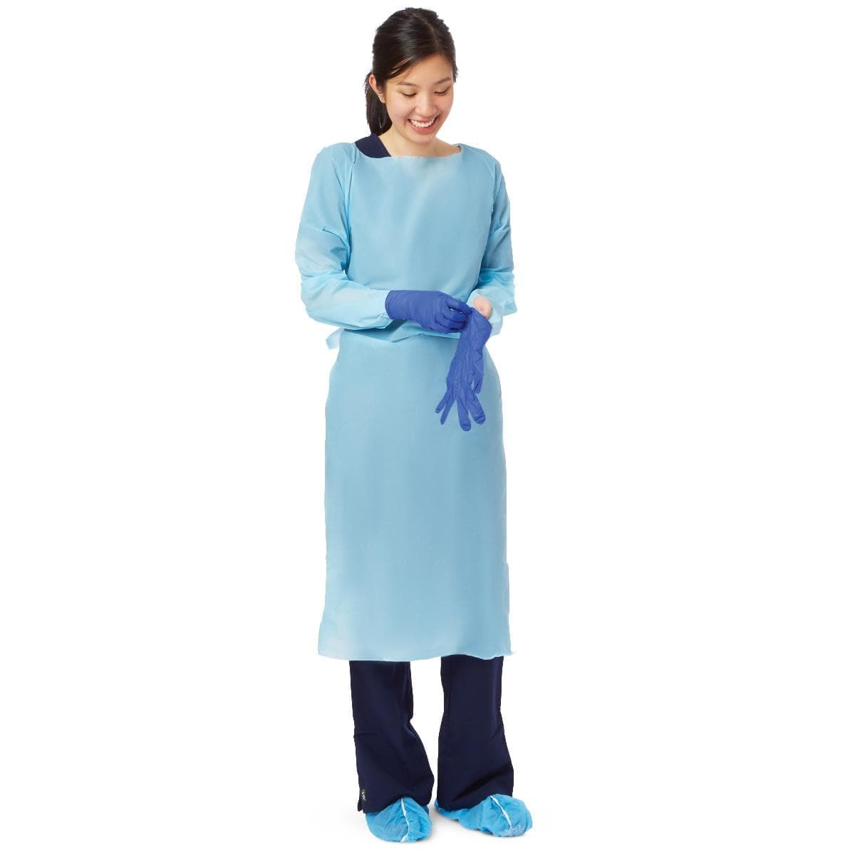 Medline Medline Disposable Polyethylene Film Heavyweight Gowns NONTH150