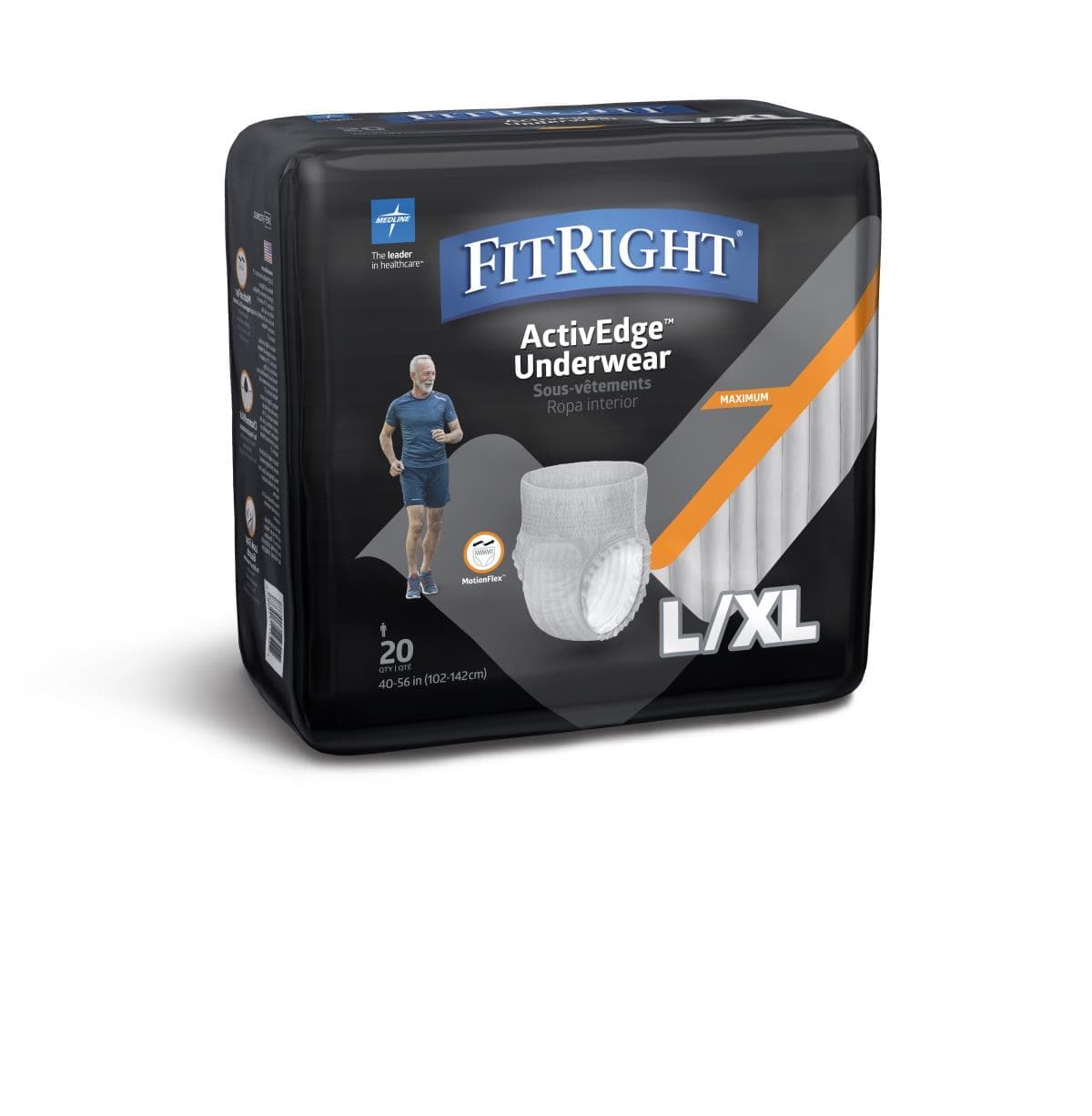 Medline Medline FitRight Ultra Underwear for Men FIT23MLXLZ