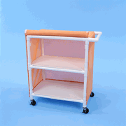 Healthline Two Shelf Cart, 32″ x 20″ Shelves [LC322W3]