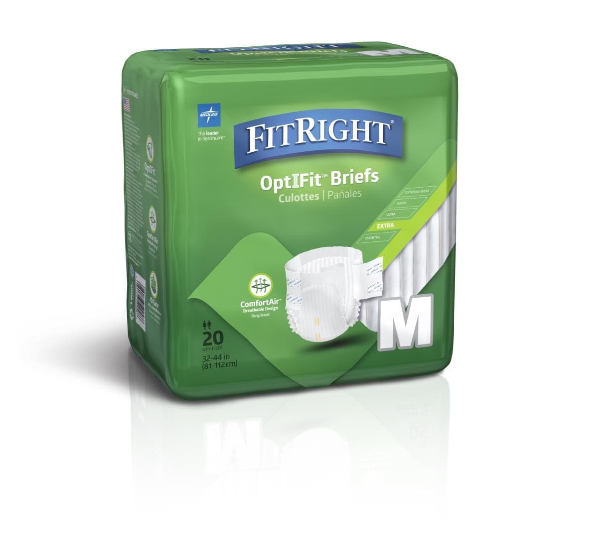 Medline Medline FitRight Extra Incontinence Briefs FITEXTRAMDZ